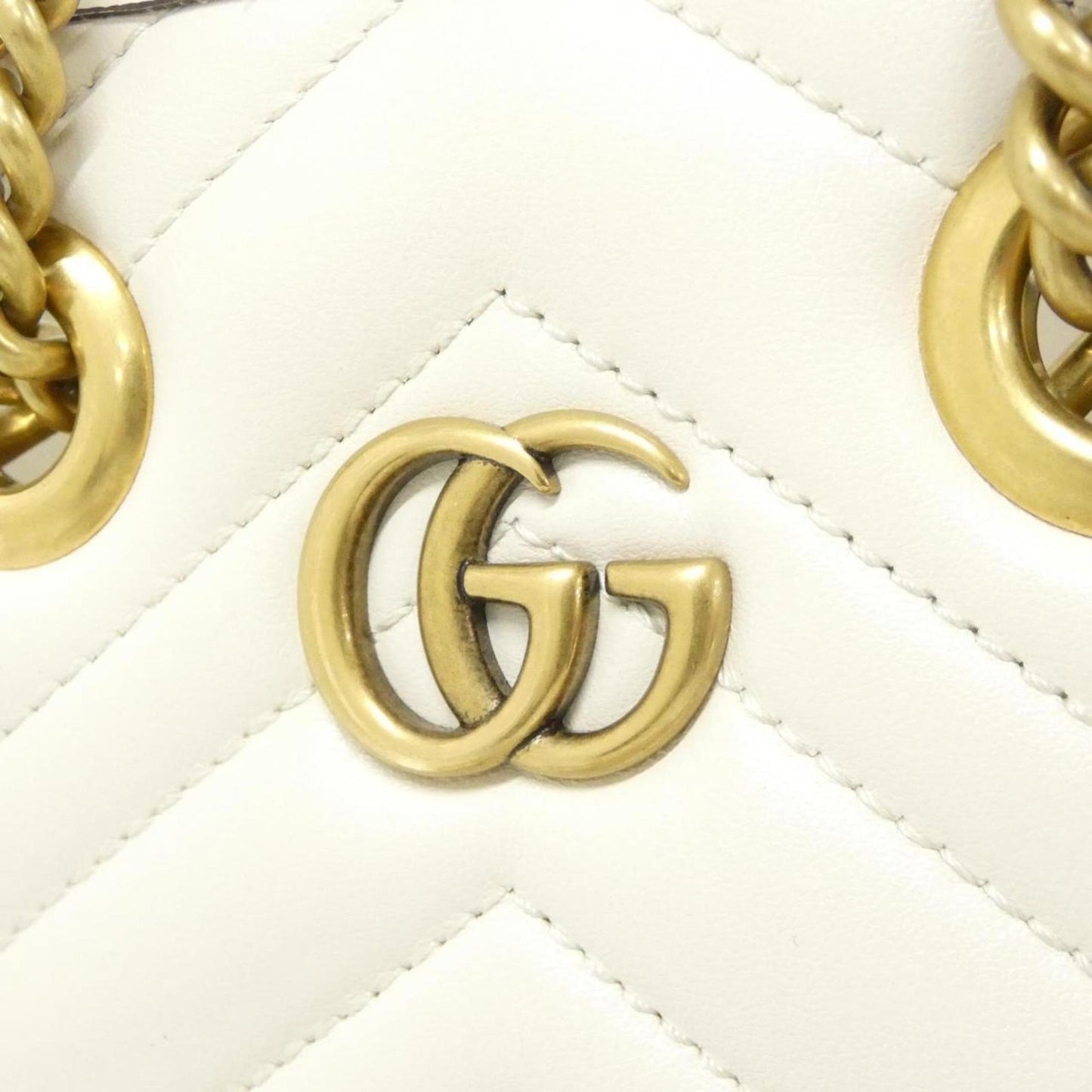 Gucci White Leather Handbag ( )
