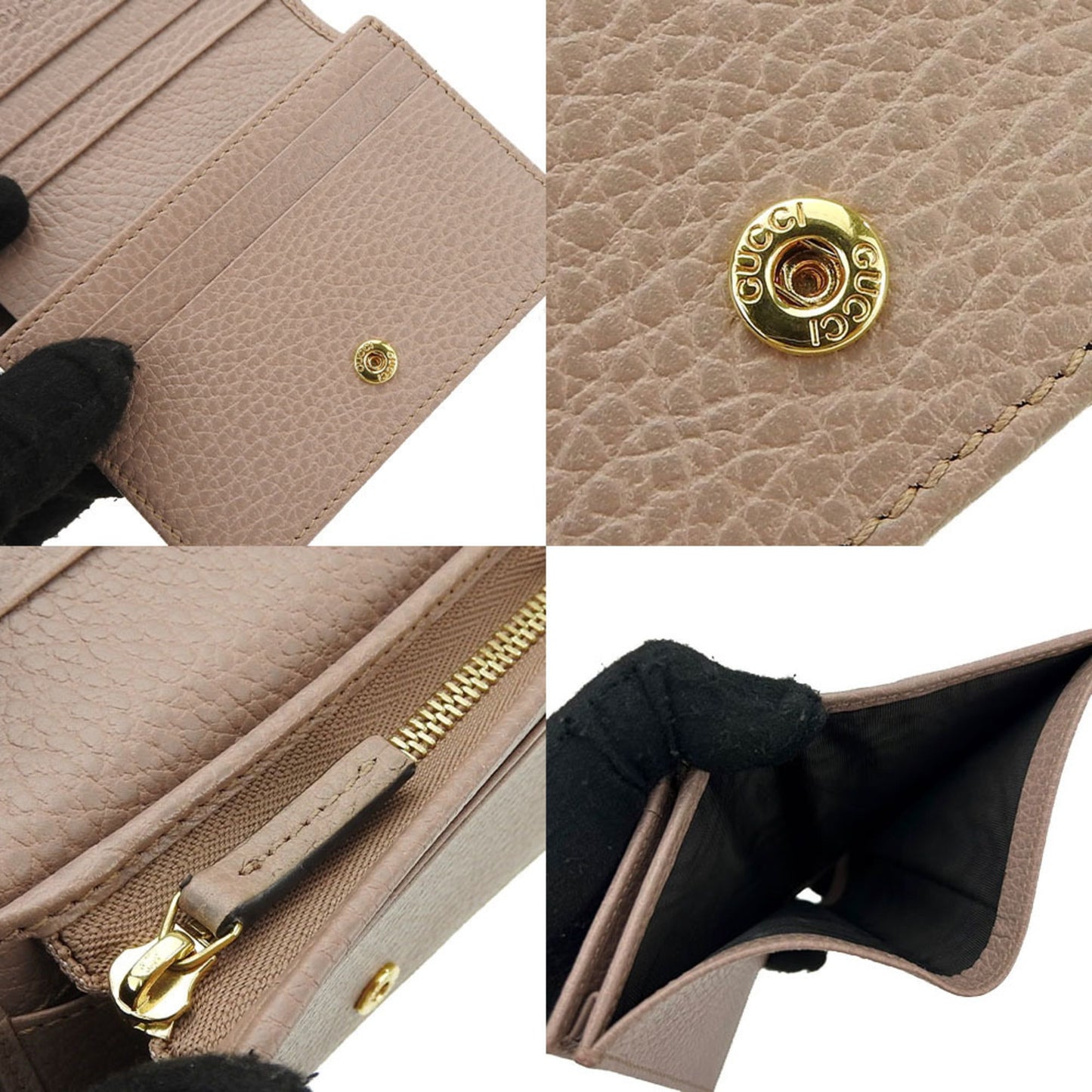 Gucci Beige Leather Wallet (Bi-Fold) ( )