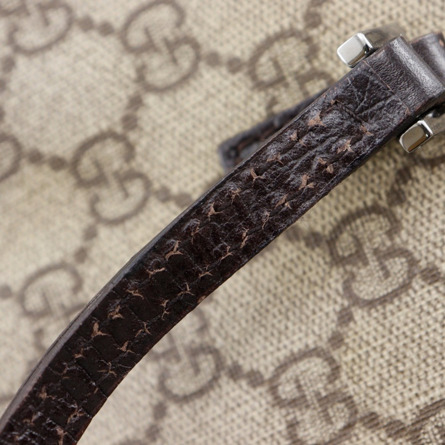 Gucci Brown Gg Supreme Handbag Tote Bag ( )