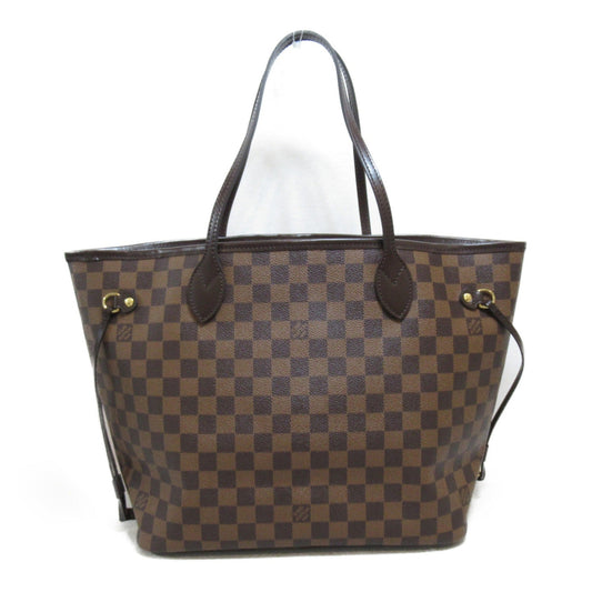 LOUIS VUITTON Neverfull MM Tote Bag Brown Damier PVC coated canvas