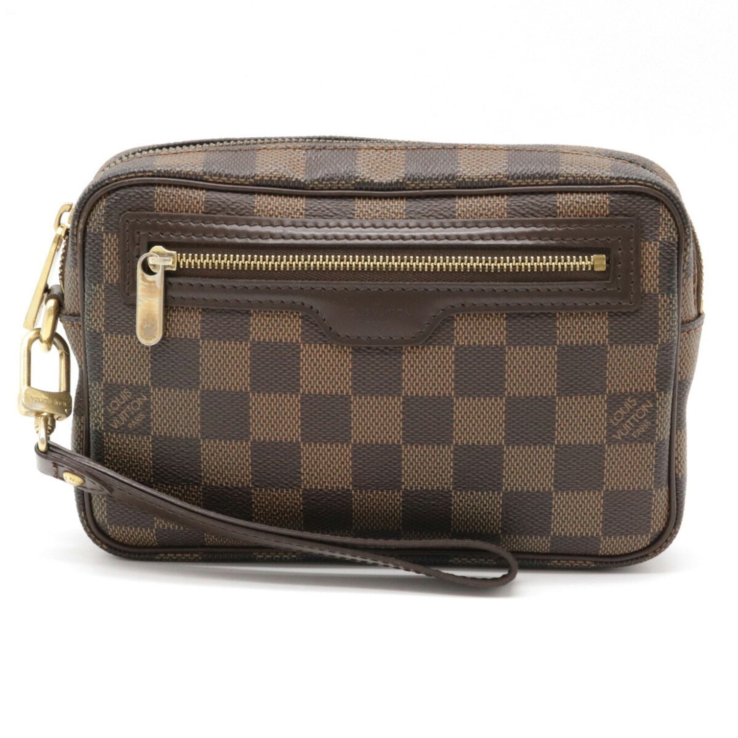 Louis Vuitton Damier Pochette Bie Macau Second Bag Clutch Handbag