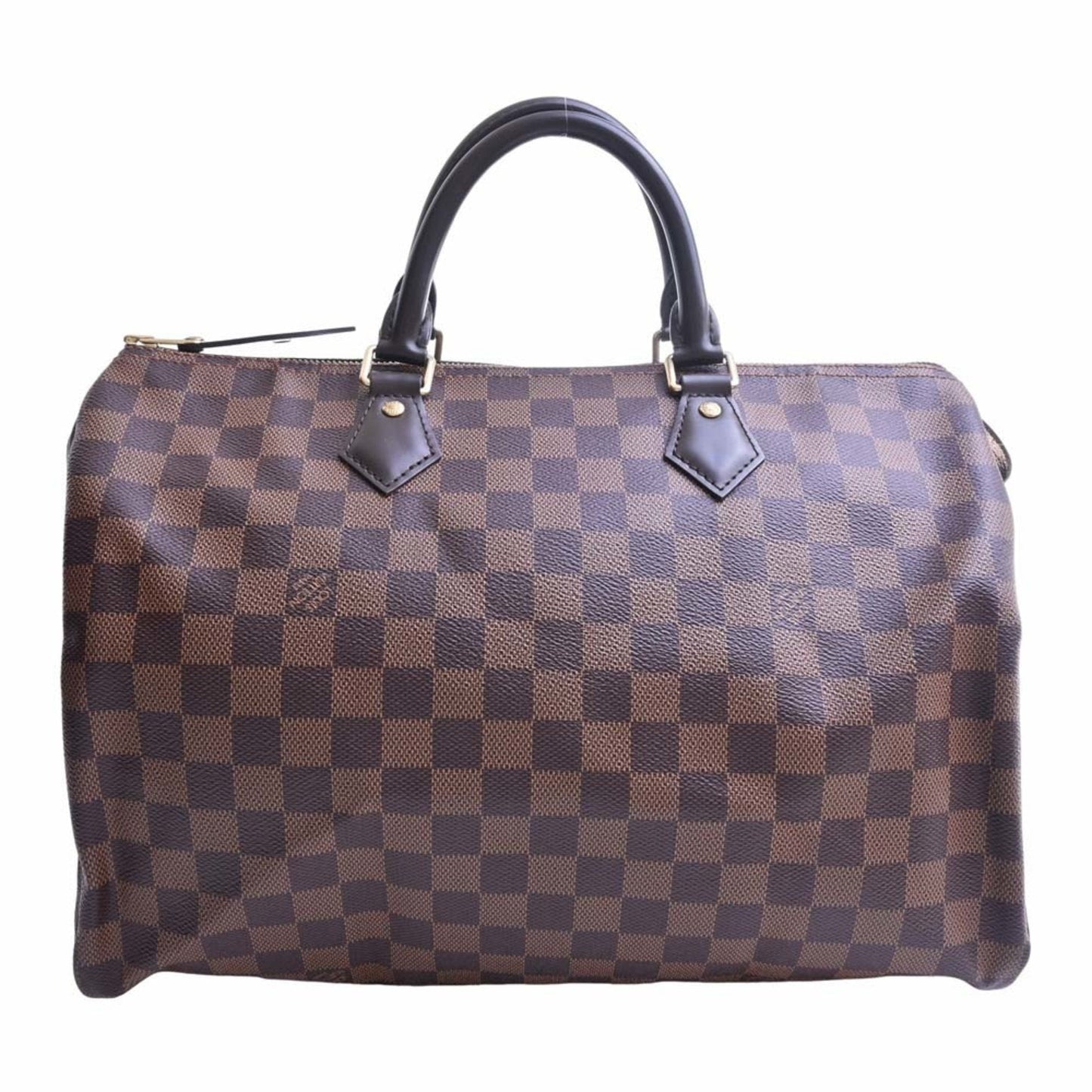 LOUIS VUITTON Damier Speedy 35 Boston Bag Handbag N41363 Brown Ladies