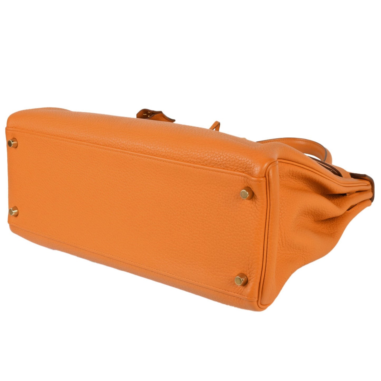 Hermes Kelly Orange Togo Leather Handbag ( )
