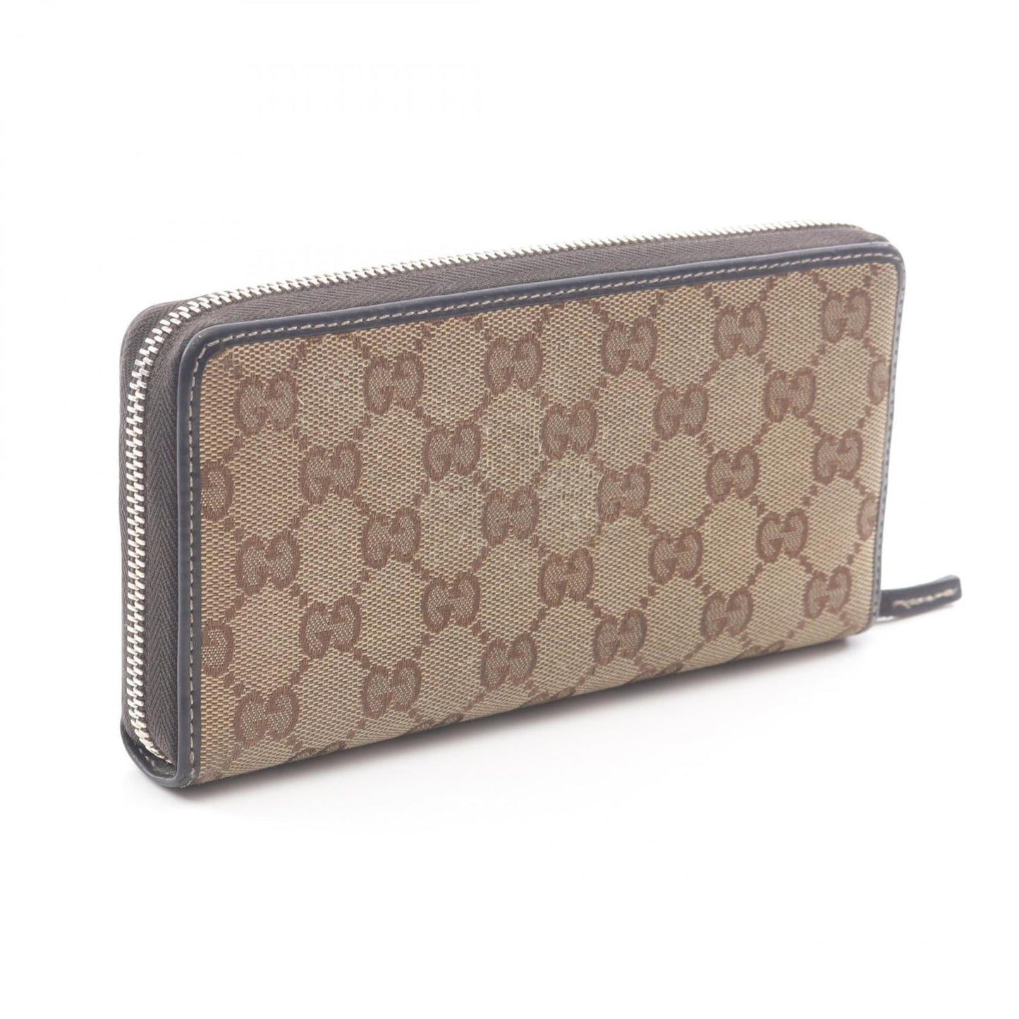Gucci Beige Multi-Color Canvas Leather Long Wallet (Bi-Fold) ( )
