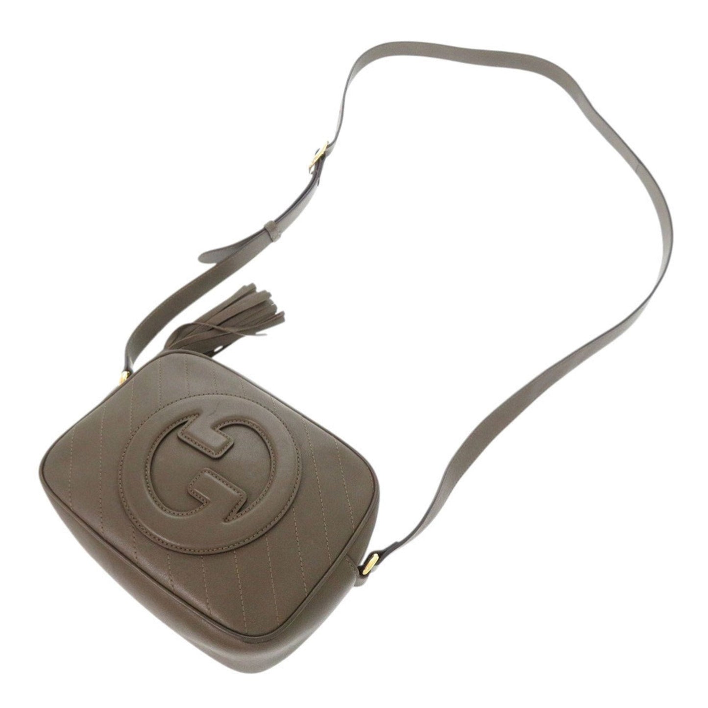 Gucci Brown Leather Shoulder Bag ( )