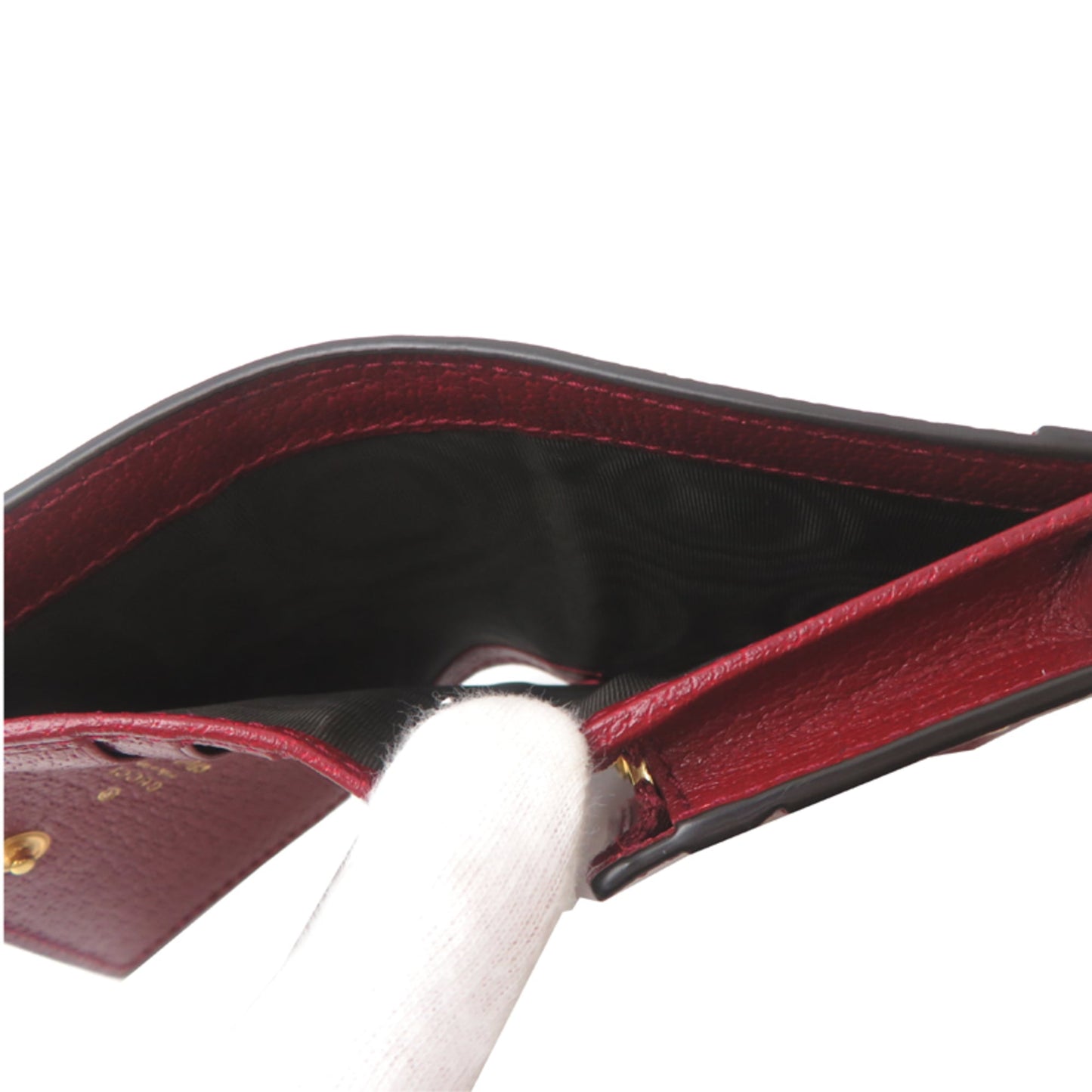 Gucci Gg Supreme Brown Red Color Gg Supreme Wallet (Bi-Fold) ( )