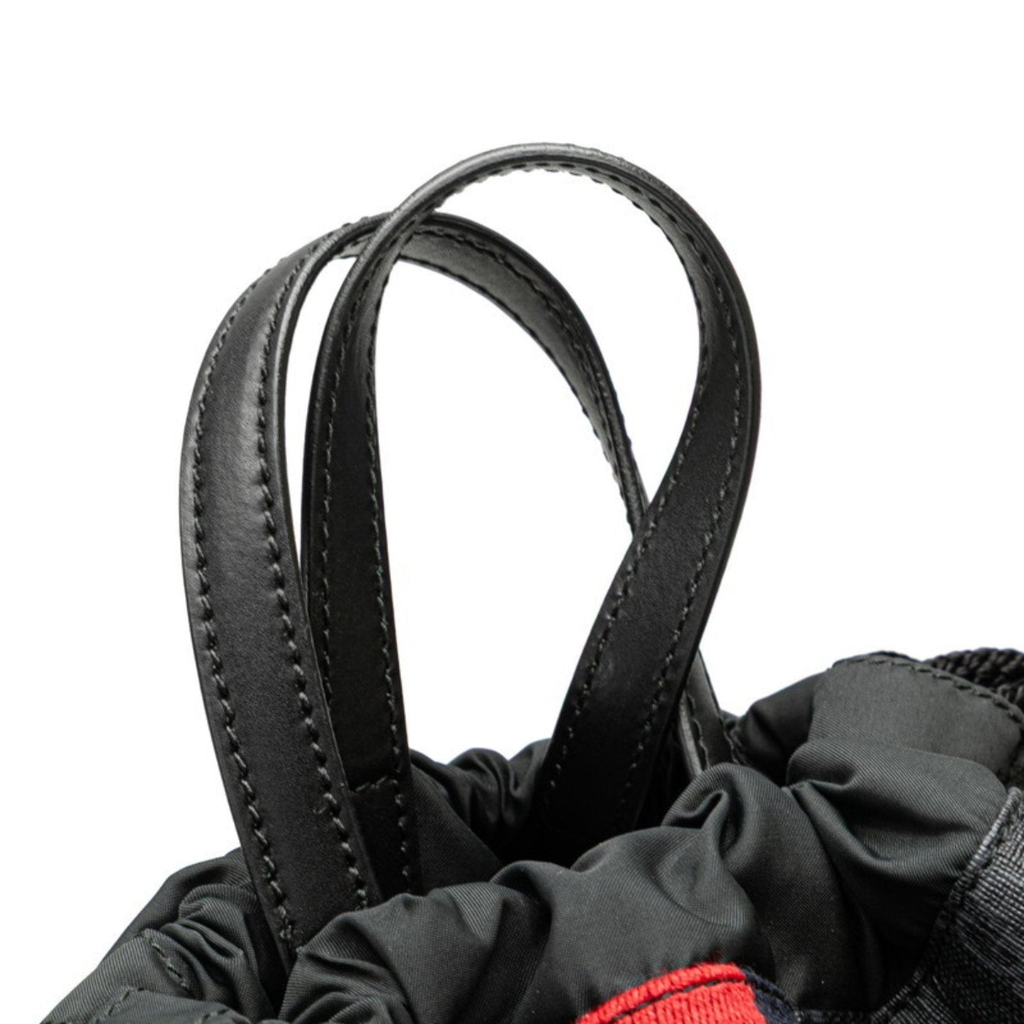 Gucci Black Gray Pvc Leather Backpack ( )