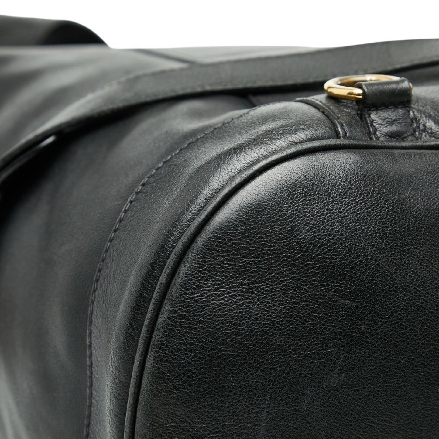 Gucci Black Leather Shoulder Bag Sling Bag ( )