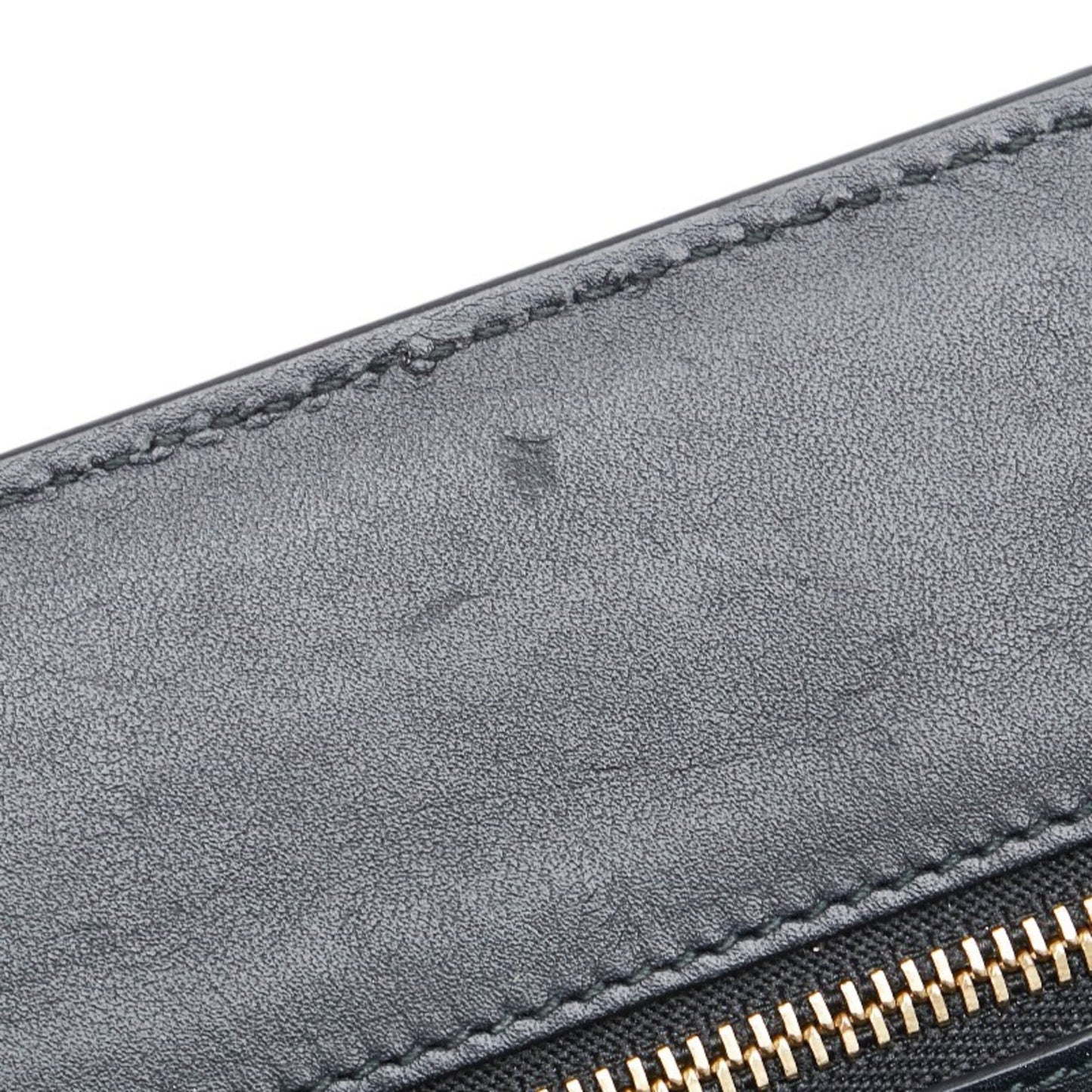 Gucci Black Navy Red Color Leather Suede Shoulder Bag ( )
