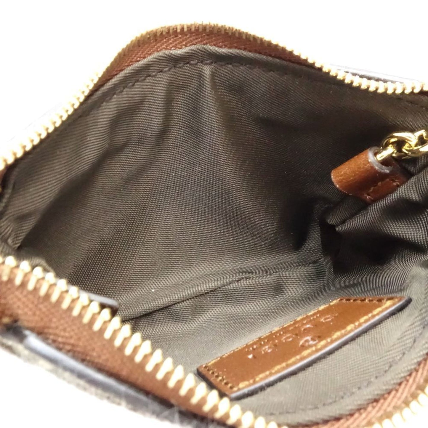 Gucci Brown Canvas Coin Purse/Coin Case ( )