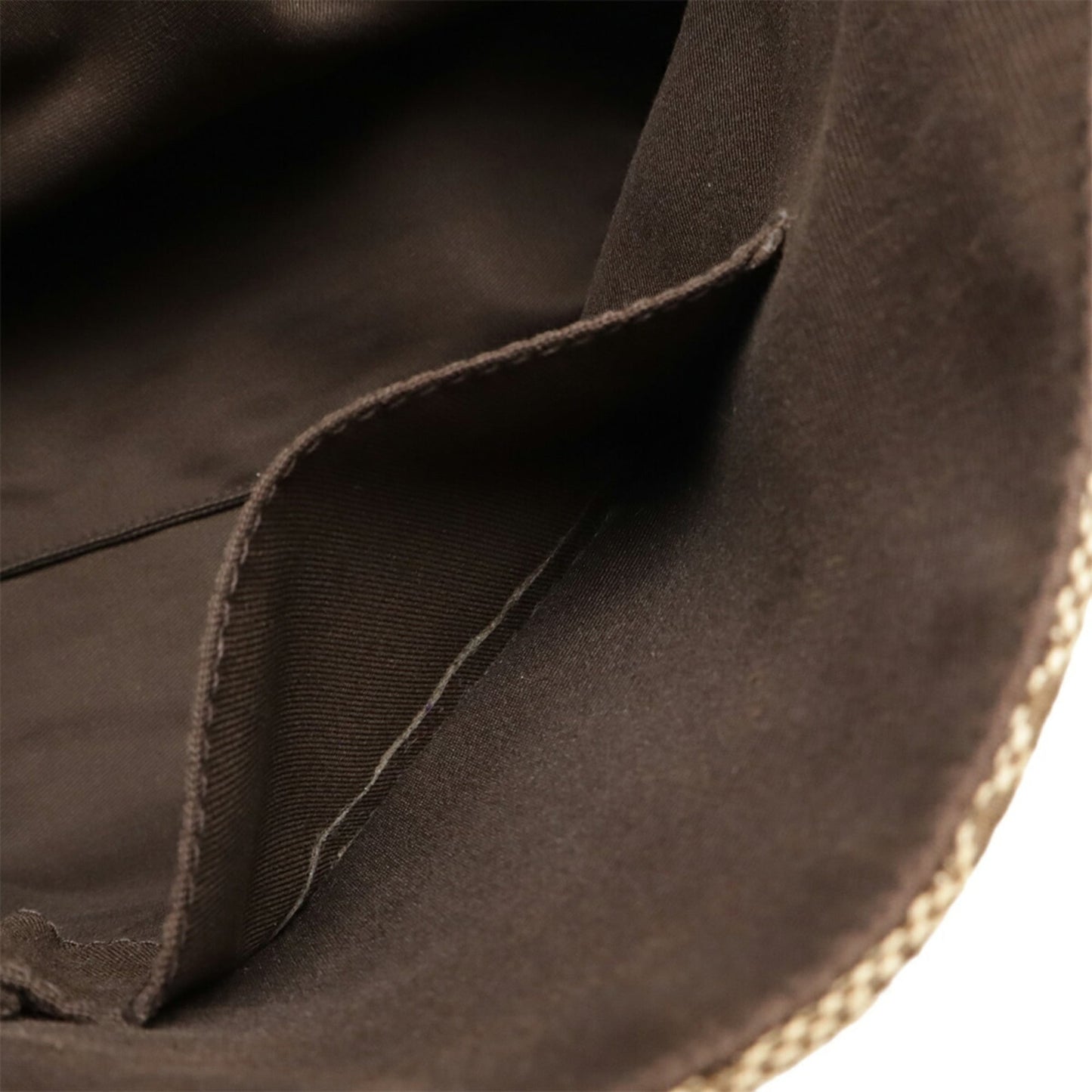 Gucci Gg Canvas Beige Dark Brown Khaki Gg Canvas Leather Shoulder Bag ( )