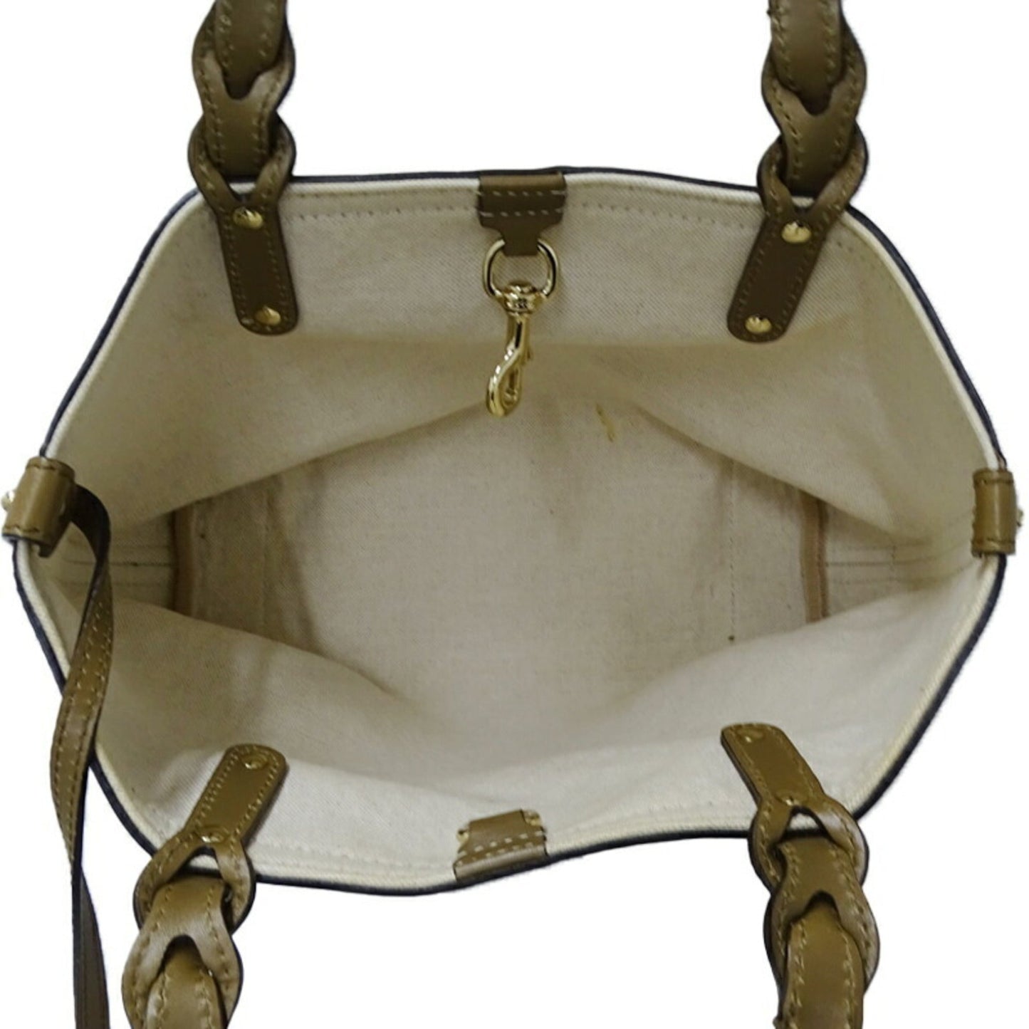 Gucci Diamante Beige Khaki Canvas Tote Bag ( )