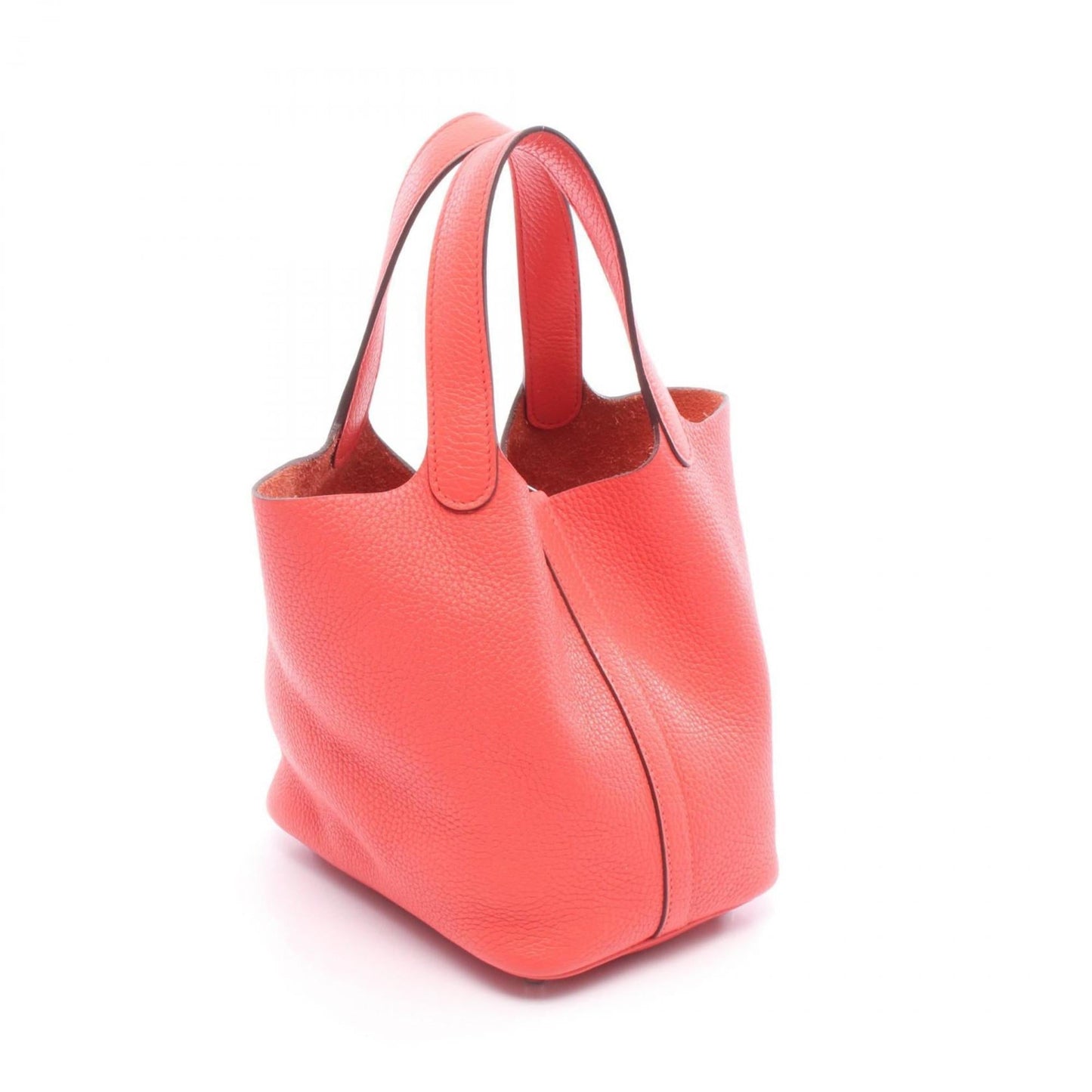 Hermes Red Color Rose Jaipur Taurillon Clemence Leather Leather Handbag ( )