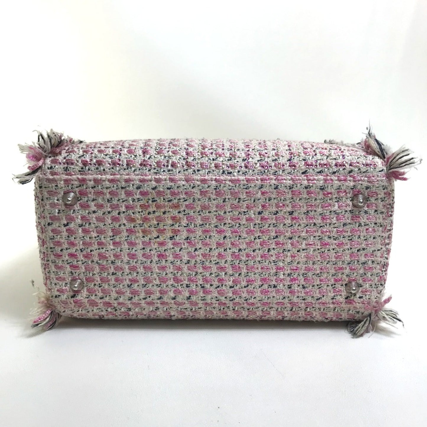 Christian Dior Pink Tweed Handbag ()
