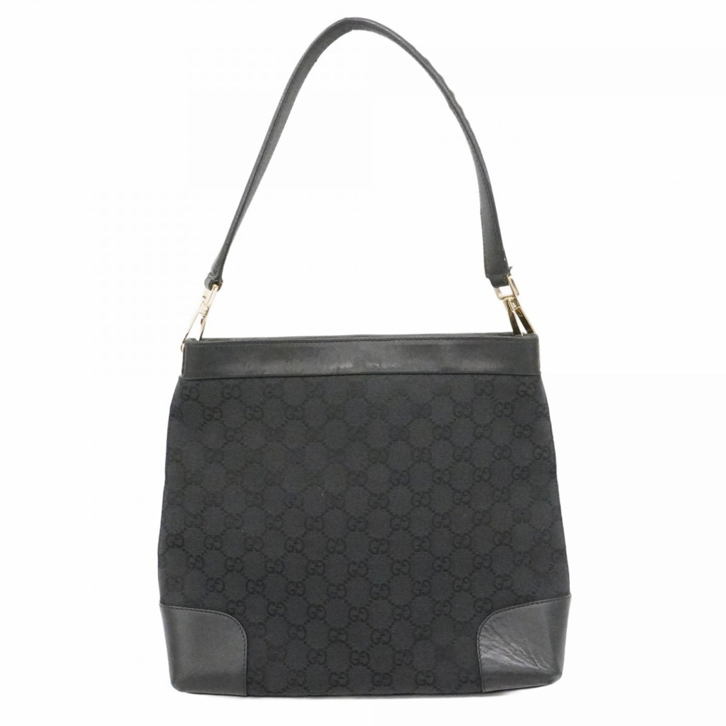 Gucci Black Canvas Shoulder Bag ( )
