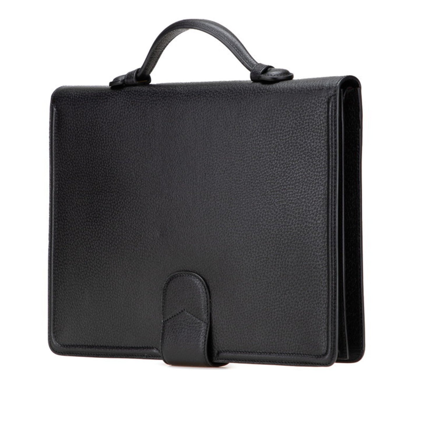 Gucci Black Leather Briefcase Clutch Bag ( )