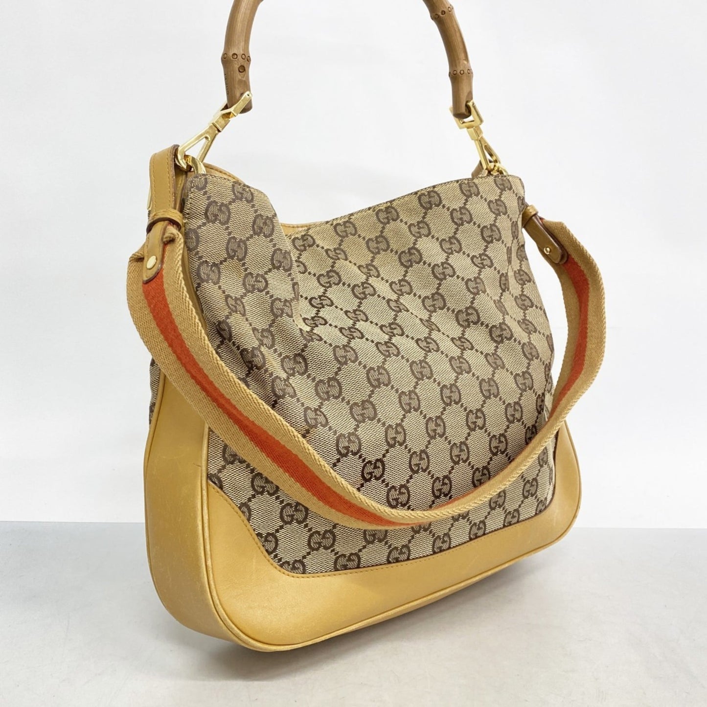 Gucci Brown Canvas Handbag ( )