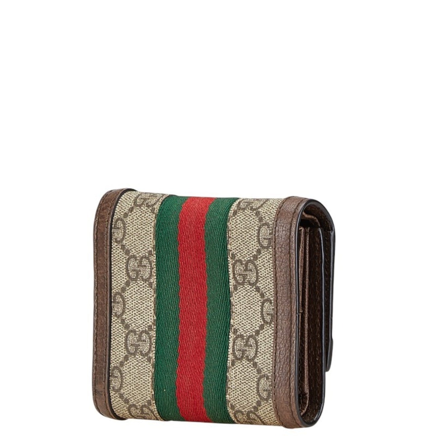 Gucci Brown Pvc Leather Wallet (Tri-Fold) ( )