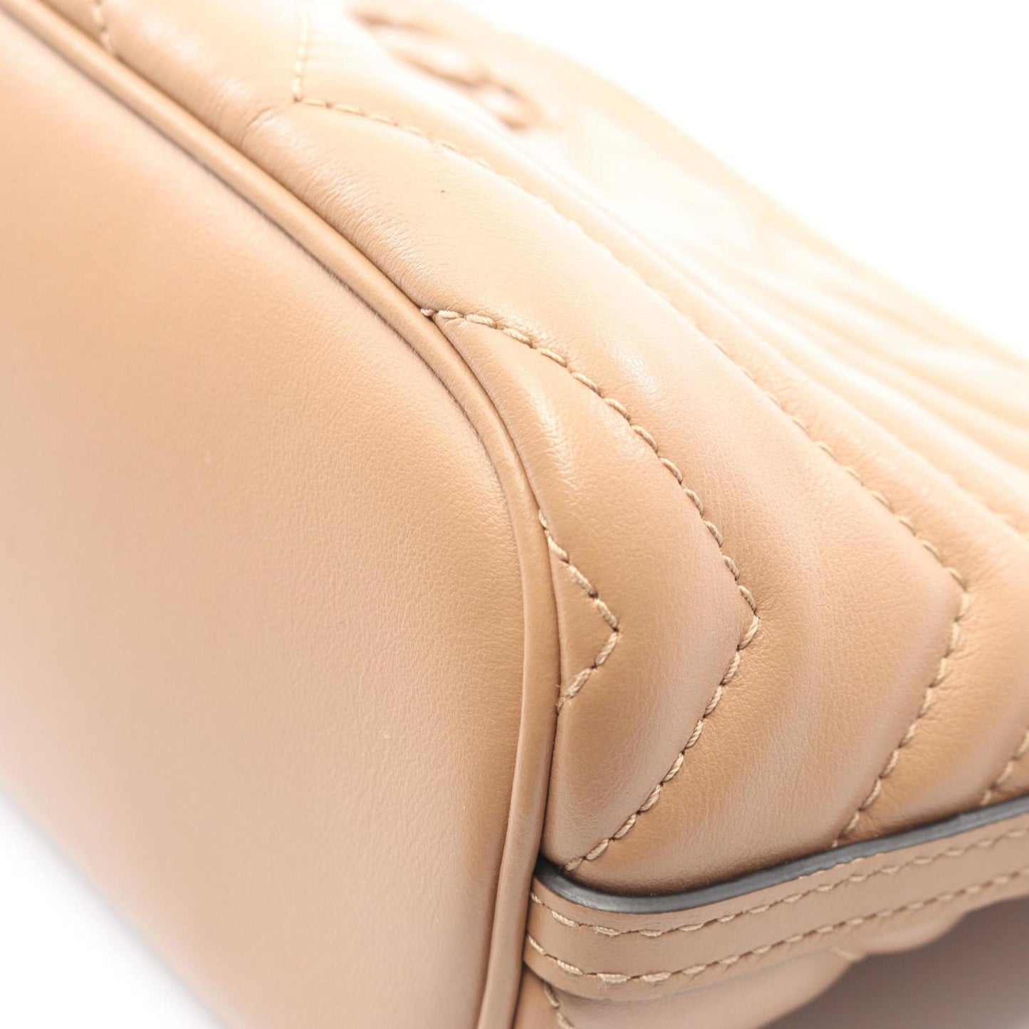 Gucci Beige Leather Handbag ( )