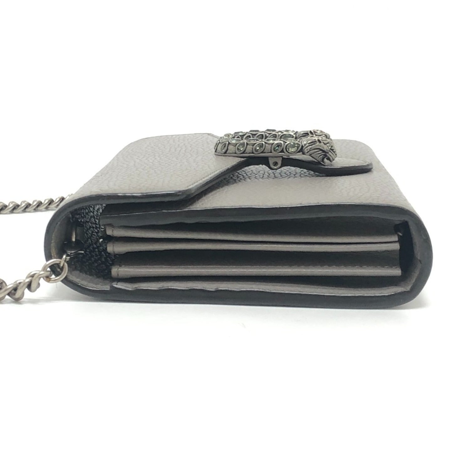 Gucci Gray Leather Shoulder Bag ( )