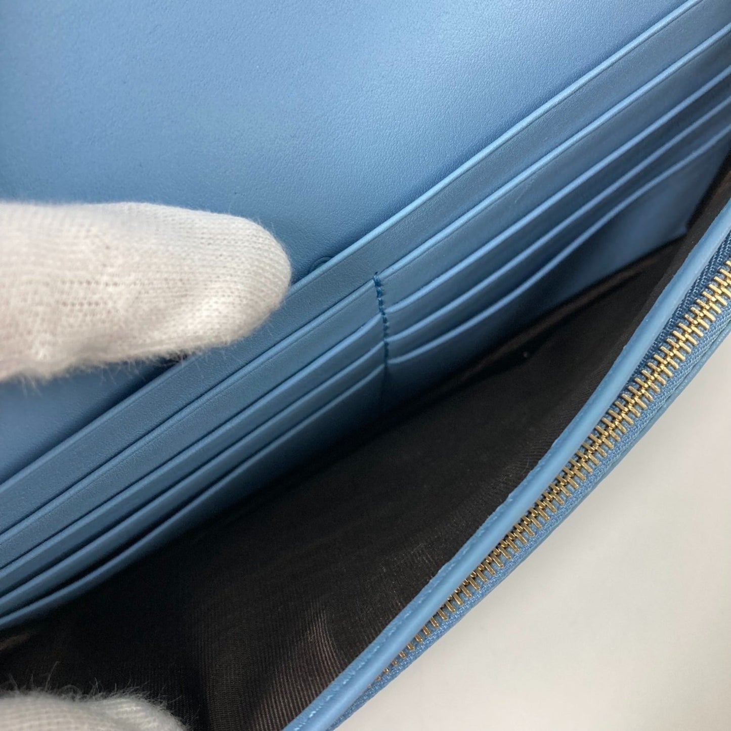 Gucci Blue Leather Shoulder Bag ( )