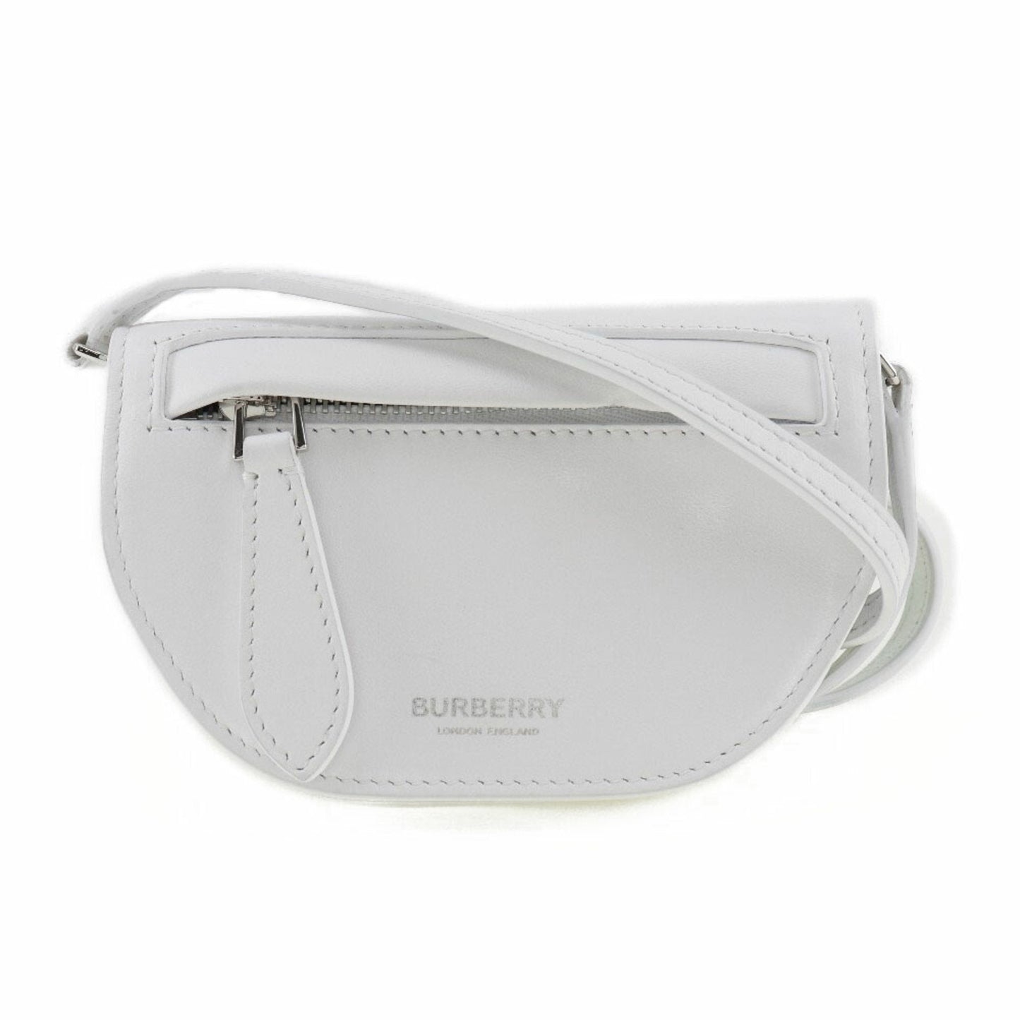 Burberry White Leather Shoulder Bag ( )