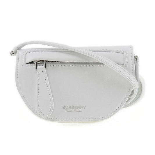 Burberry White Leather Shoulder Bag ( )