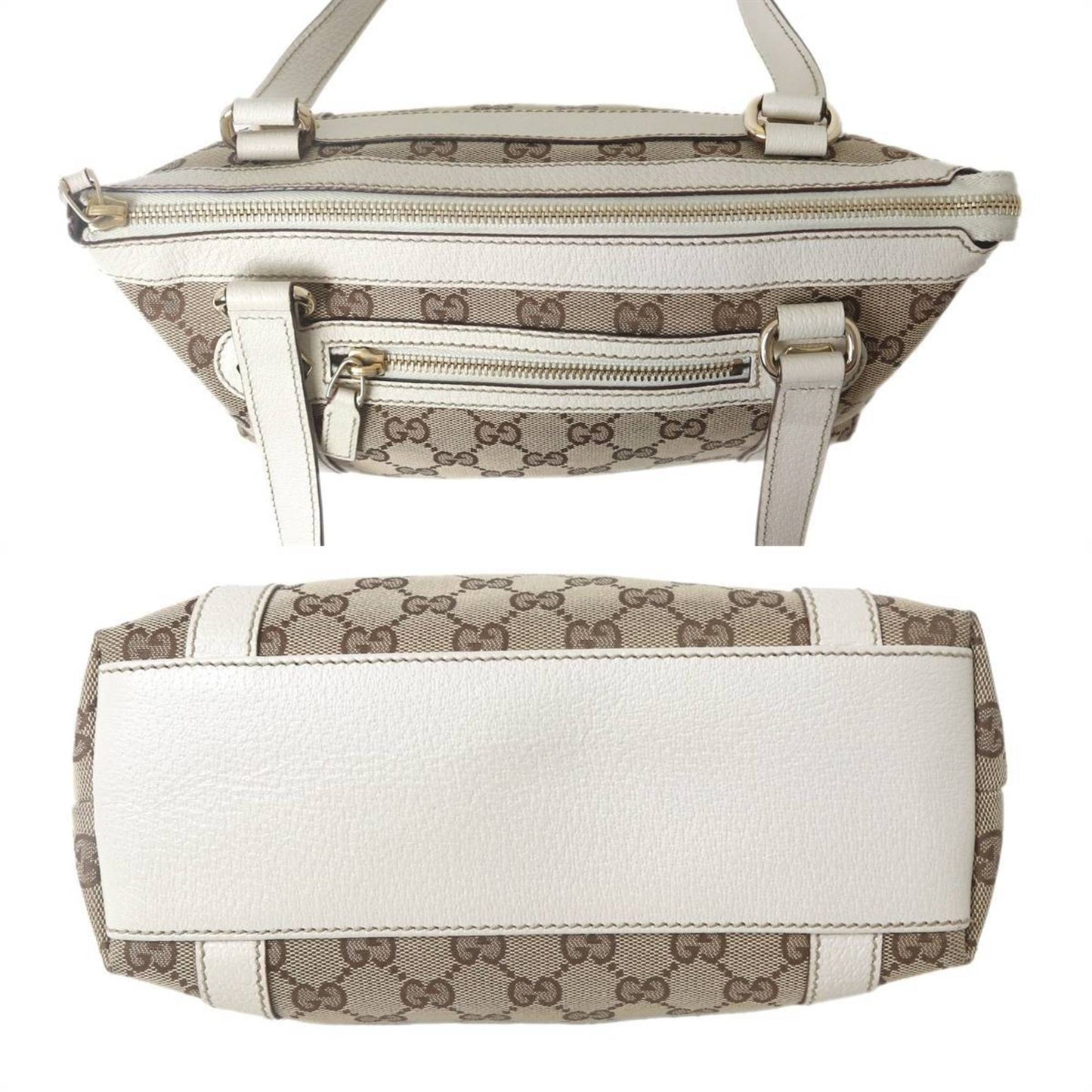 Gucci Gg Canvas Brown White Gg Canvas Handbag ( )
