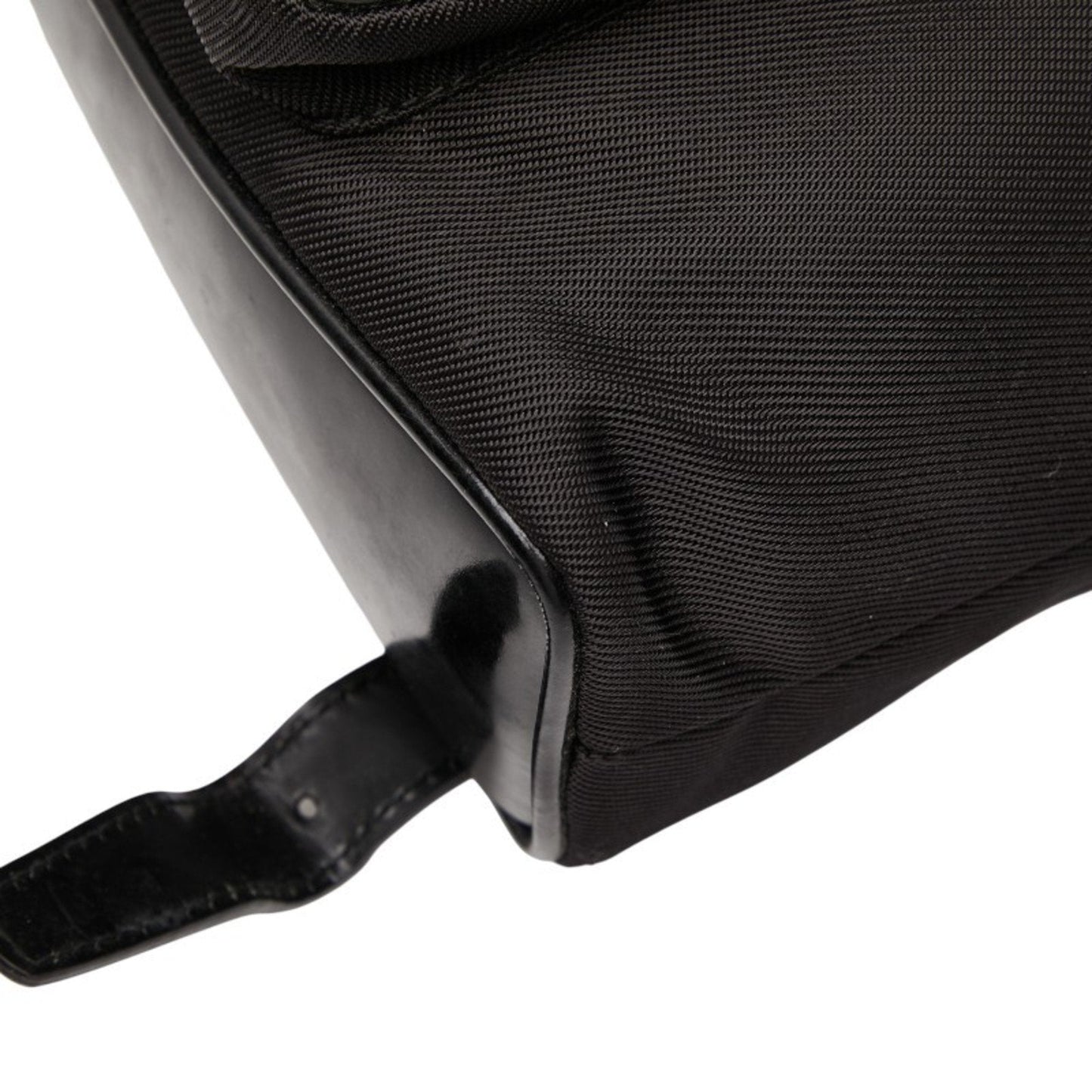 Gucci Black Nylon Leather Backpack ( )