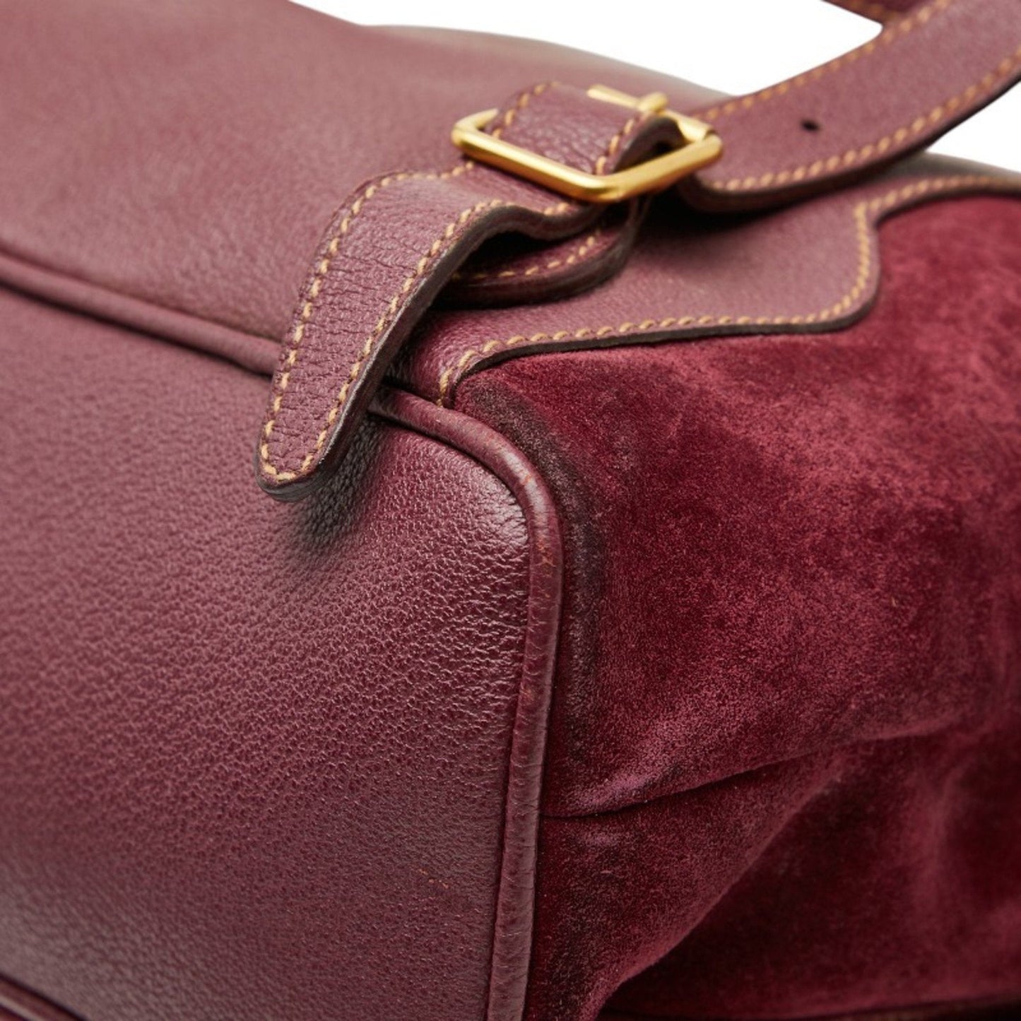 Gucci Purple Suede Backpack ( )