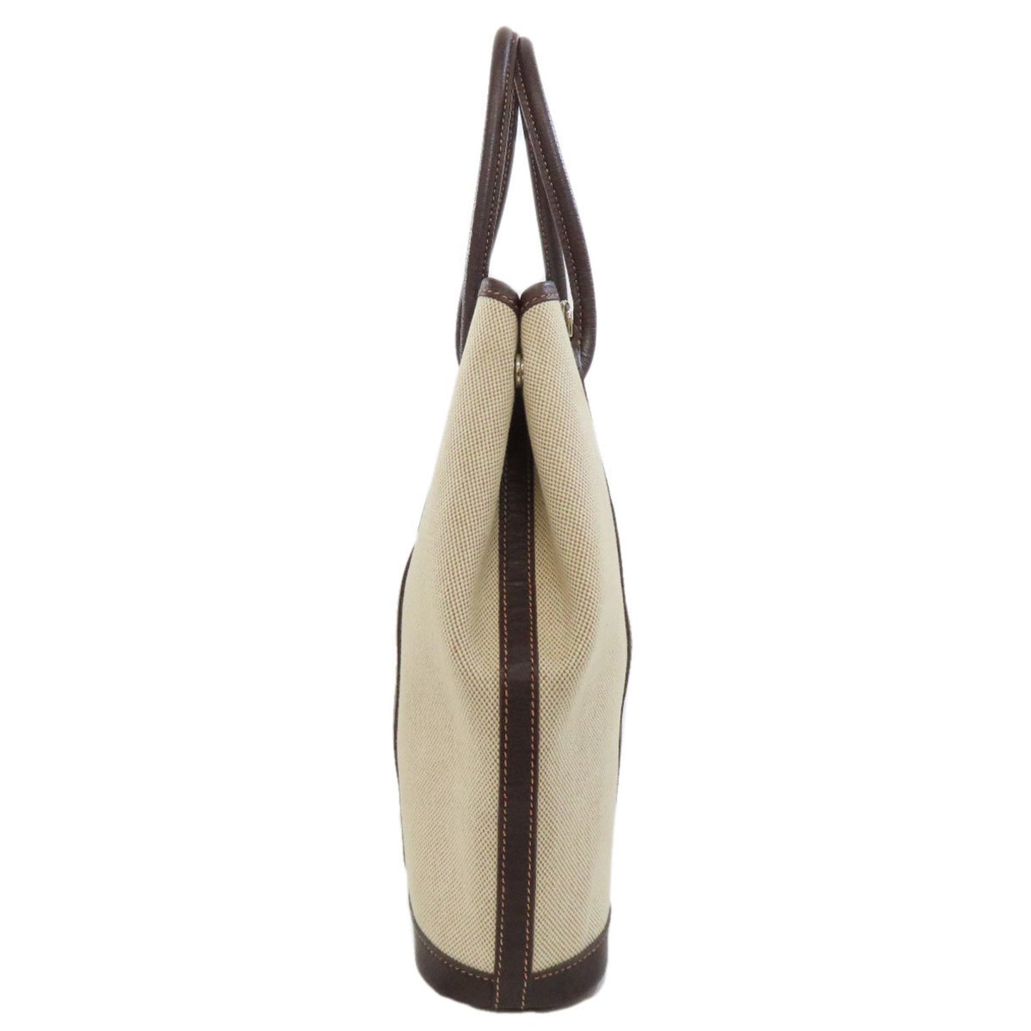 Hermes Brown Marron Toile H Handbag ( )