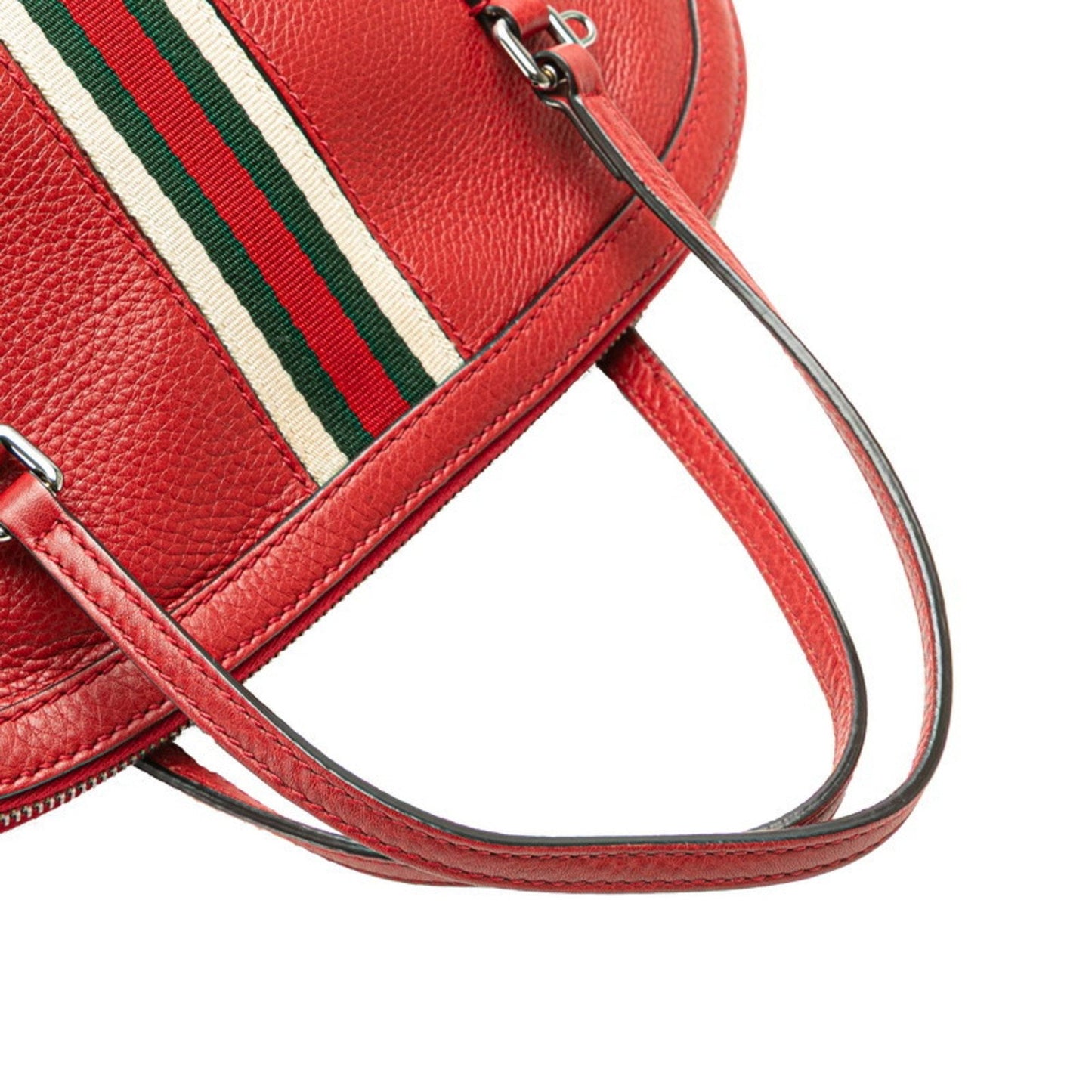 Gucci Red Color Leather Handbag Shoulder Bag ( )