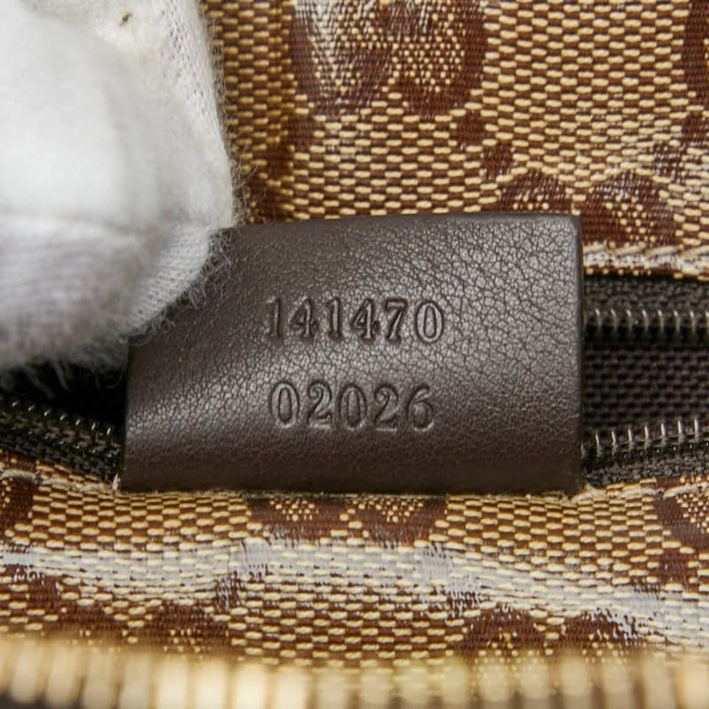 Gucci Gg Crystal Beige Brown Pvc Leather Tote Bag ( )