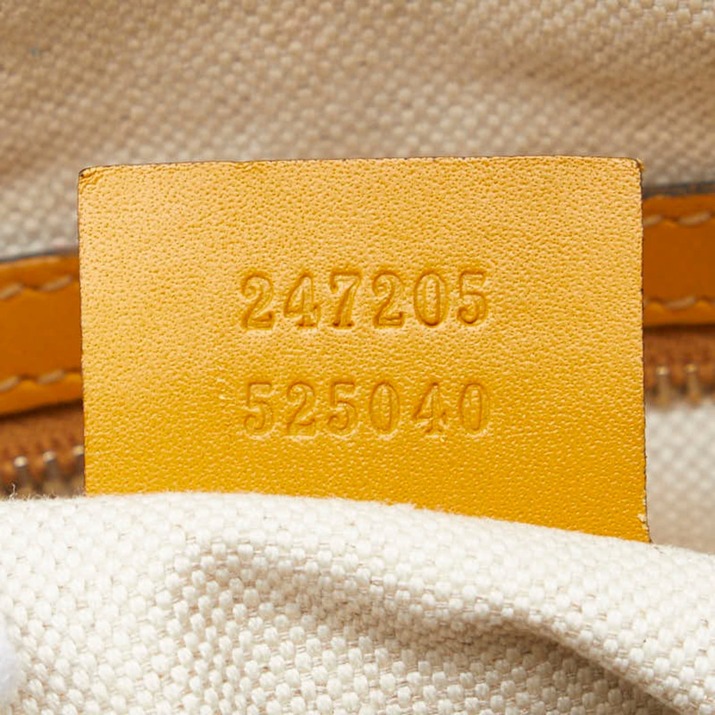 Gucci Beige Yellow Canvas Leather Shoulder Bag ( )