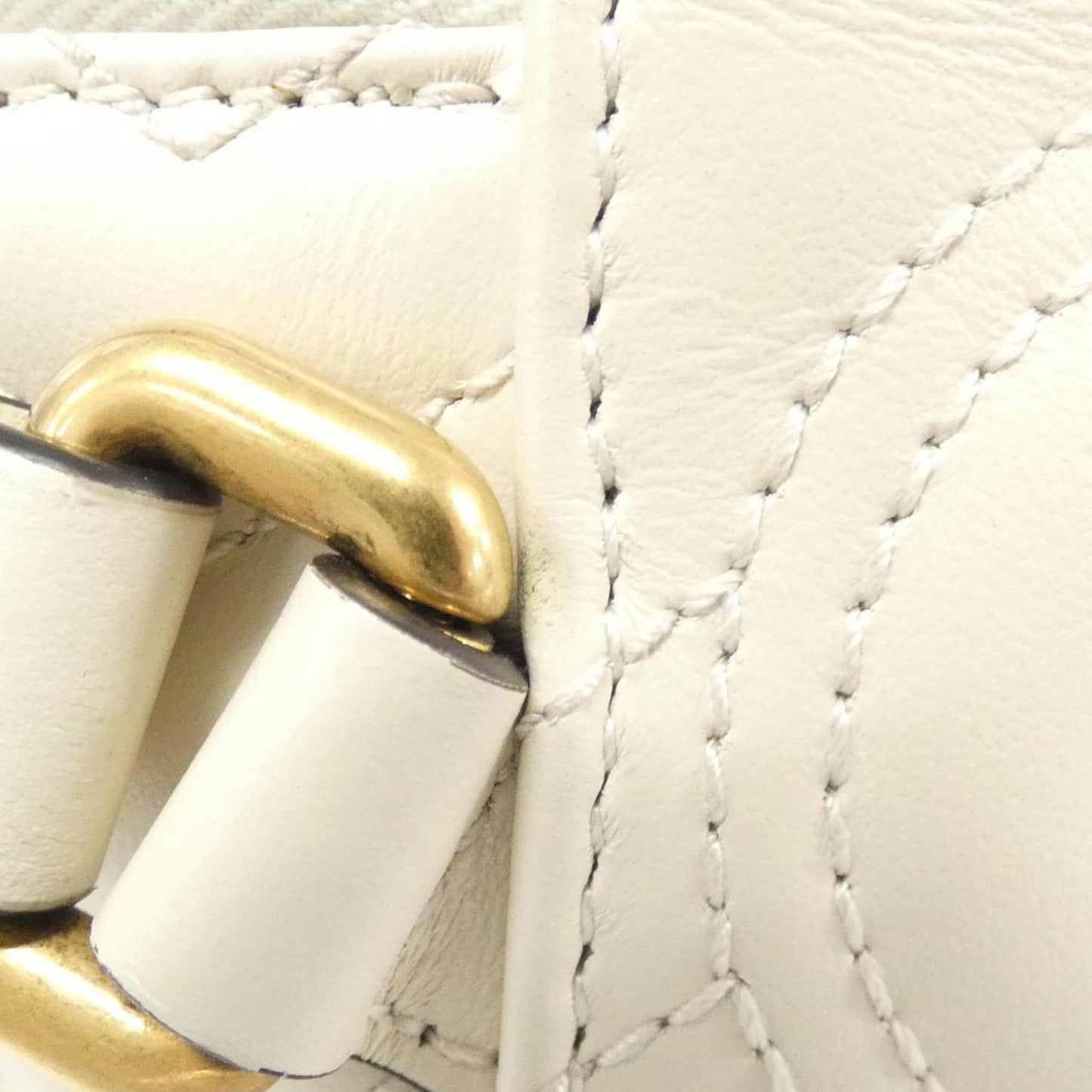 Gucci Off-White Leather Backpack ( )