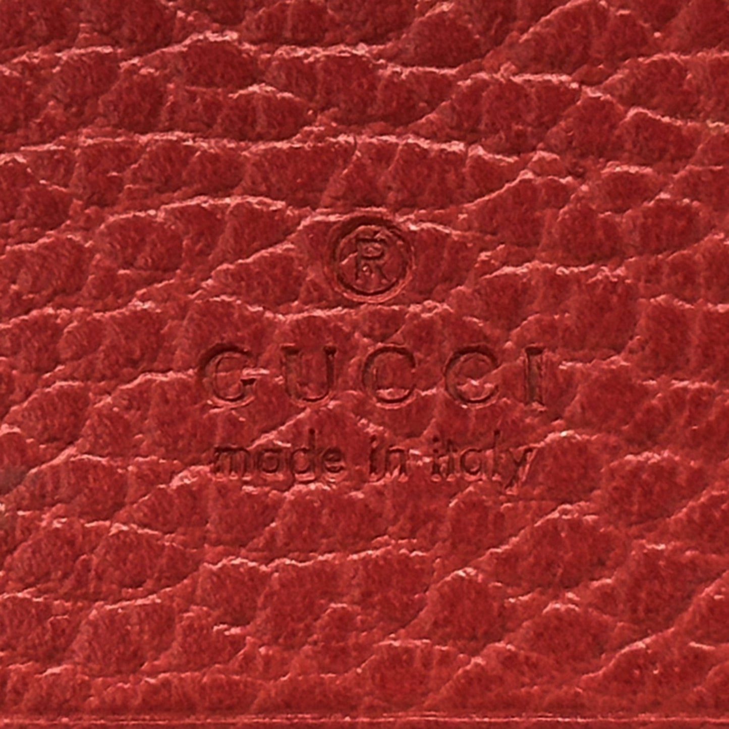 Gucci Red Color Leather Wallet (Bi-Fold) ( )