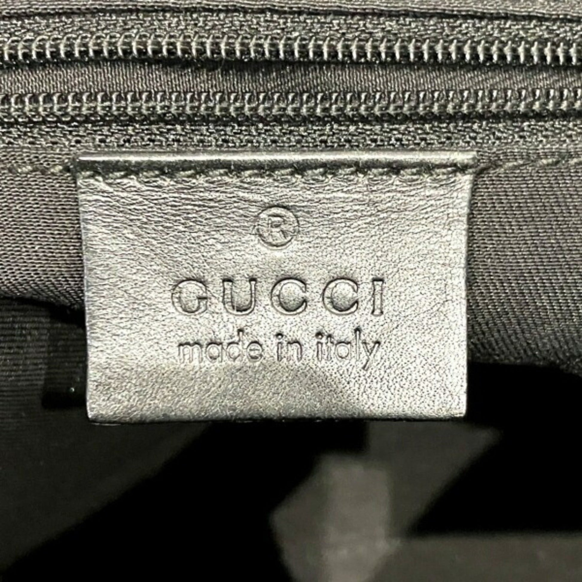 Gucci Nylon Leather Shoulder Bag