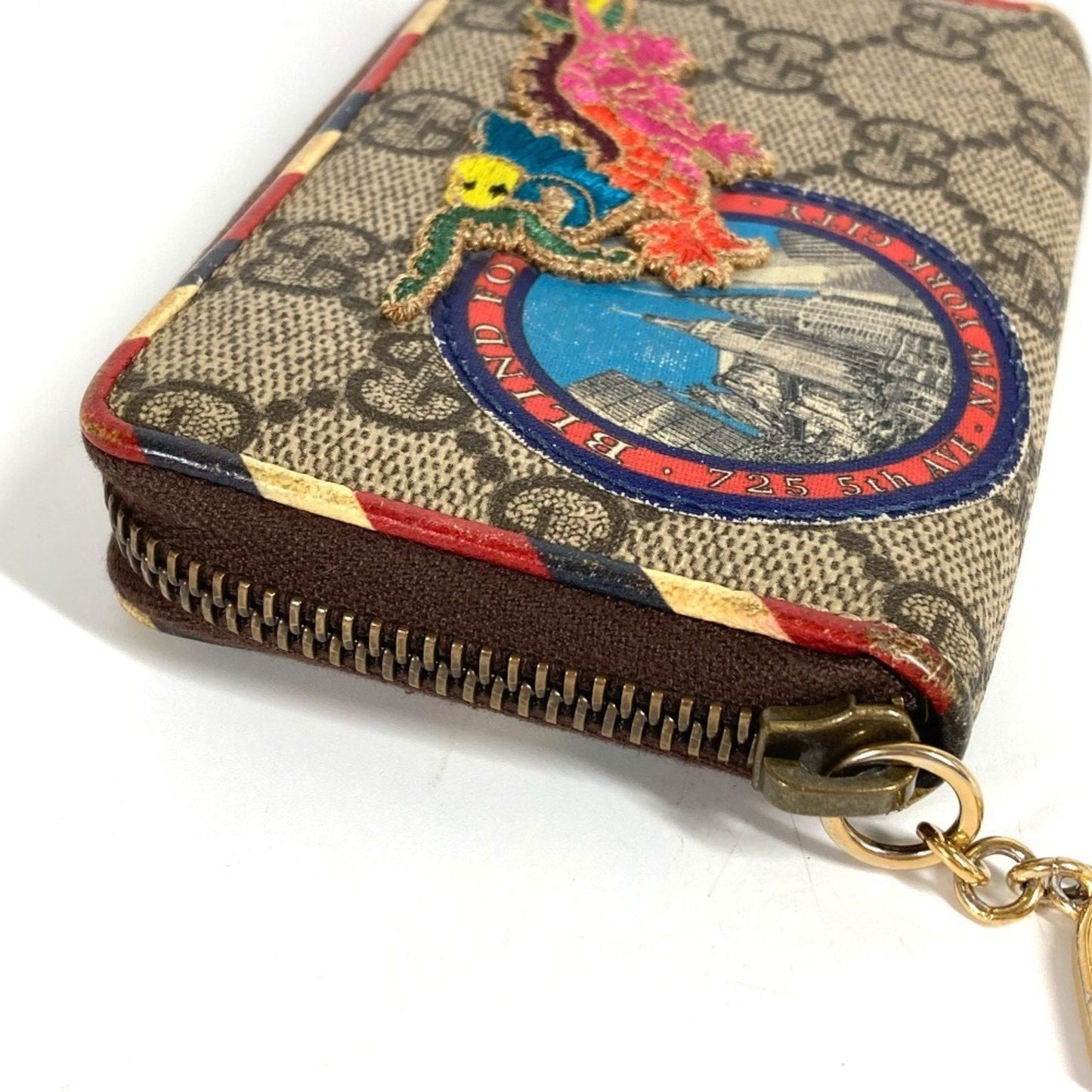 Gucci Gg Supreme Beige Multi-Color Gg Supreme Coin Purse/Coin Case ( )