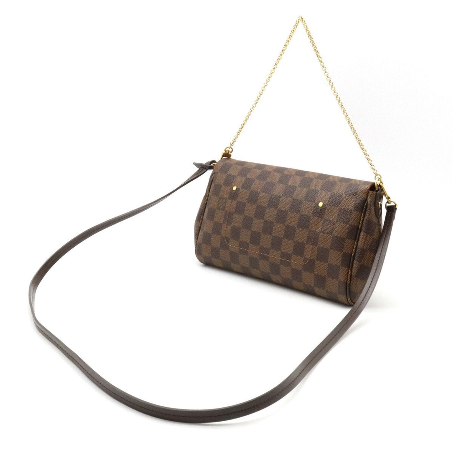 LOUIS VUITTON Damier Favorite MM Shoulder Bag Clutch N41129