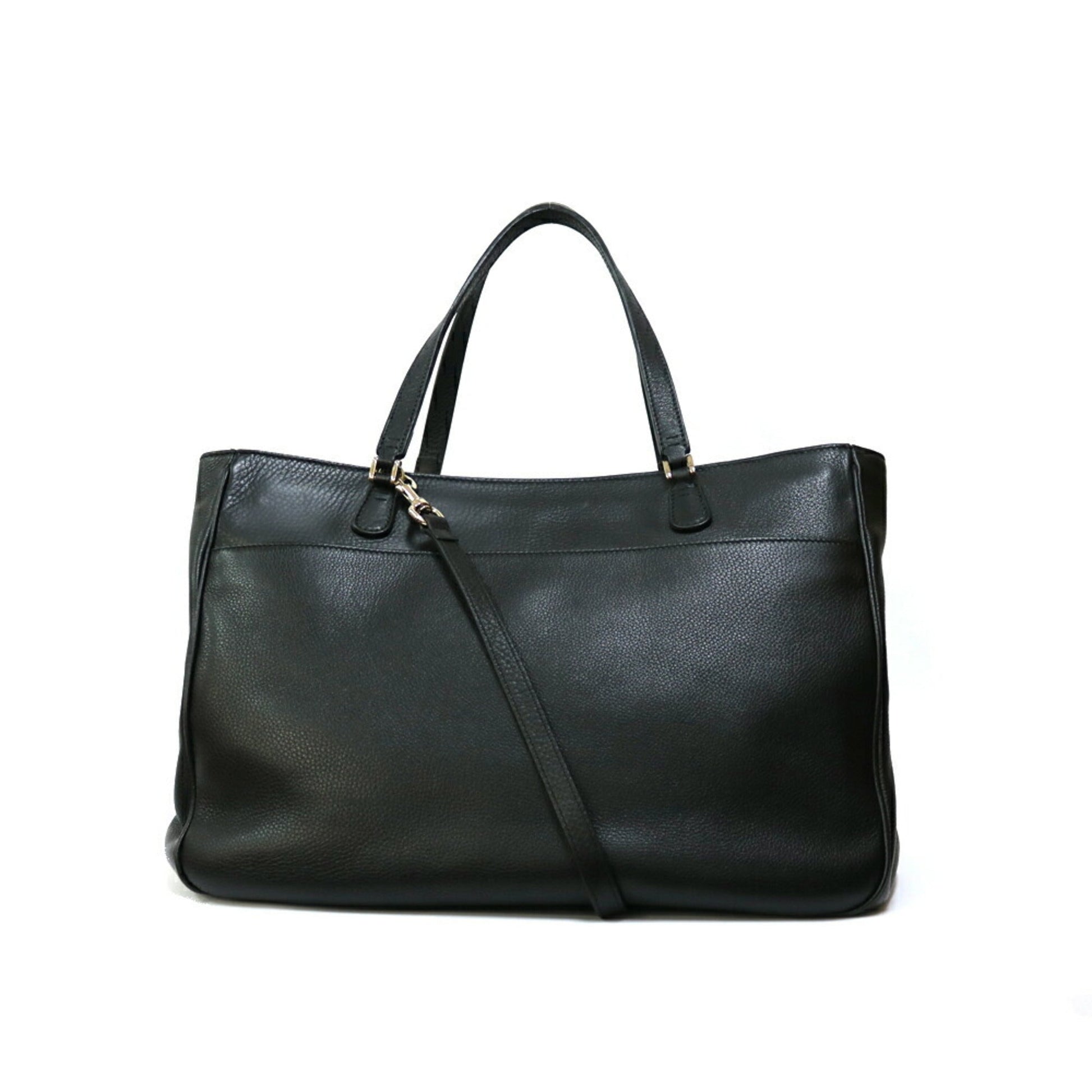 Gucci Black Leather Shoulder Bag Style 5