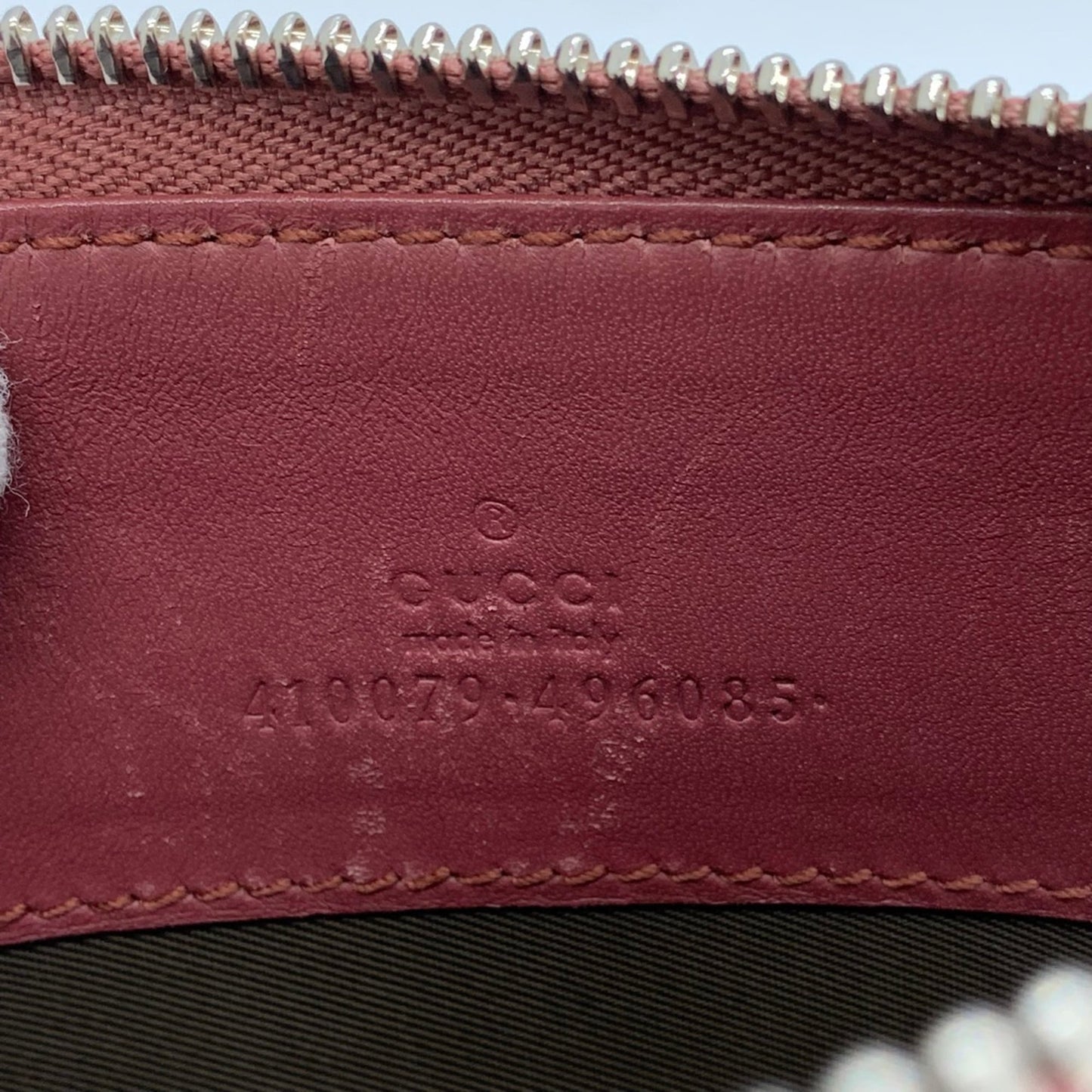 Gucci Gg Blooms Red Color Gg Supreme Pouch ( )