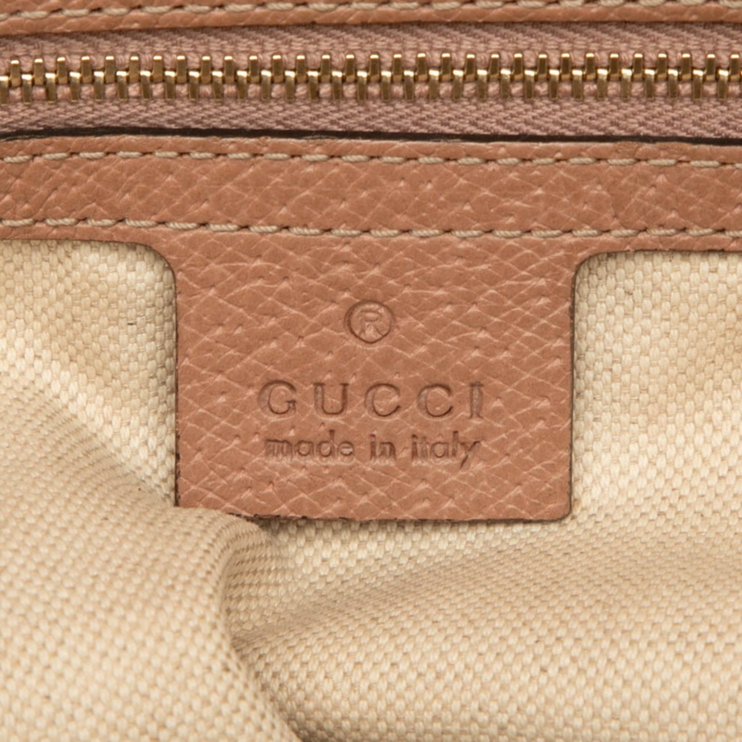 Gucci Gg Canvas Beige Brown Gg Canvas Leather Handbag Tote Bag ( )