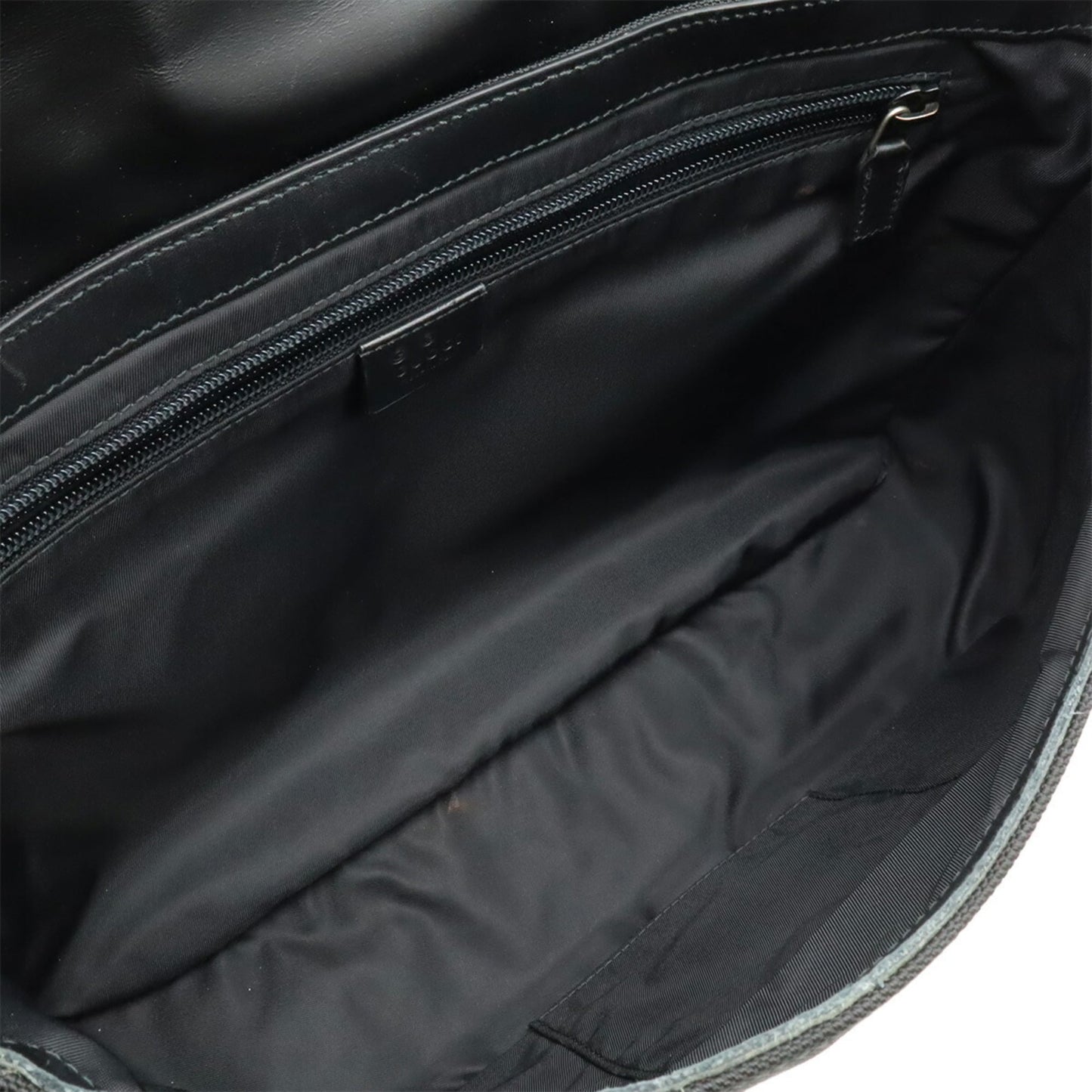 Gucci Sherry Line Black Green Red Color Nylon Canvas Shoulder Bag ( )
