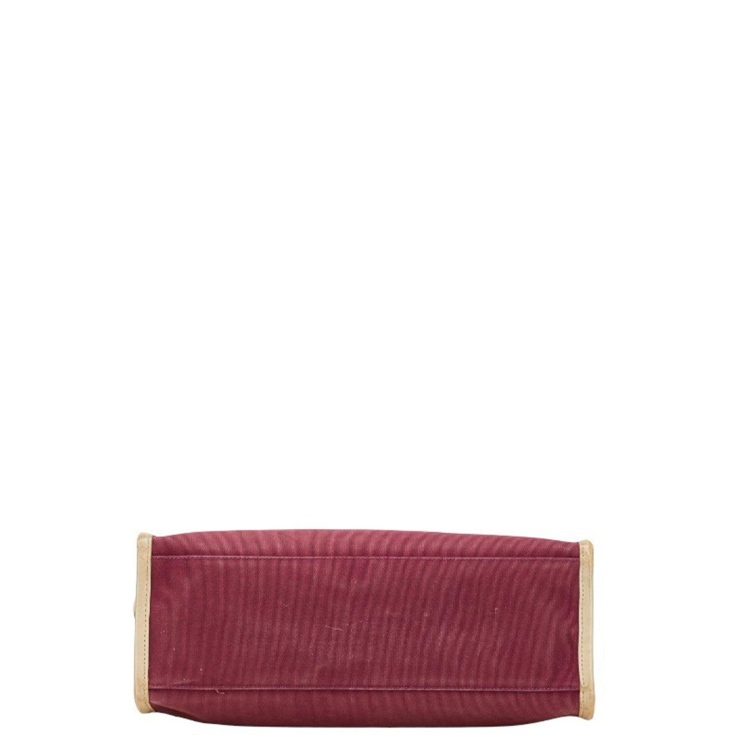 Burberry Beige Purple Canvas Leather Handbag Tote Bag ( )