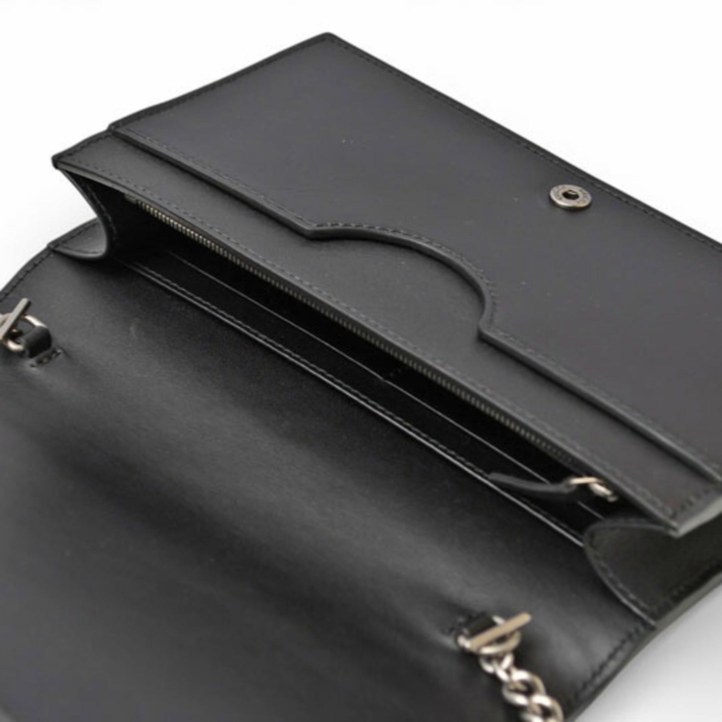 Gucci Black Leather Clutch Bag Shoulder Bag ( )