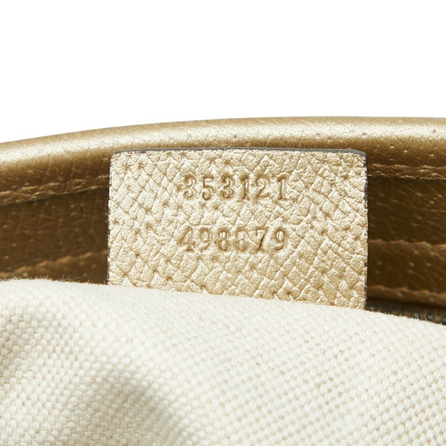 Gucci Gg Canvas Beige Gold Gg Canvas Leather Handbag Shoulder Bag ( )