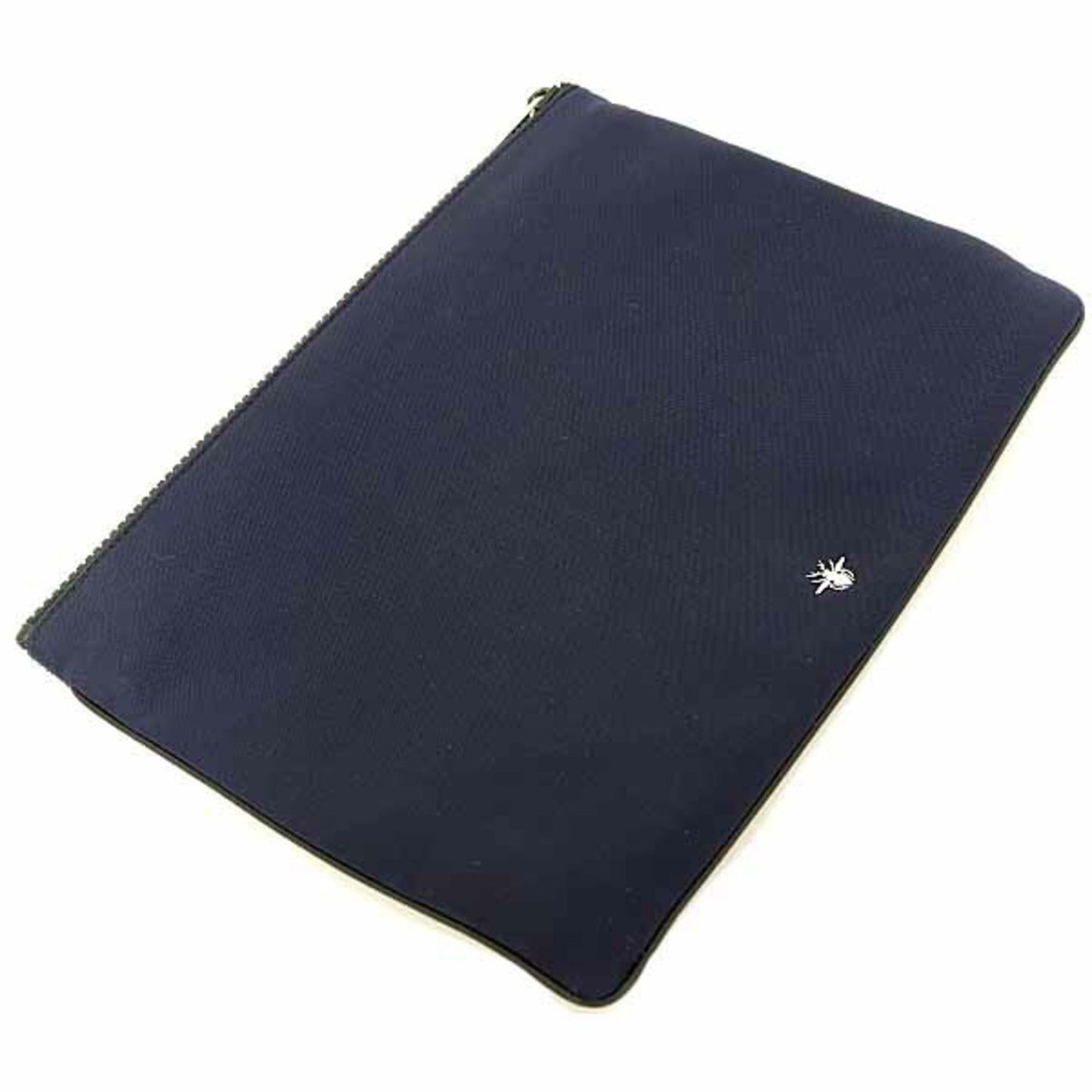 Christian Dior Navy Red Color Nylon Pouch ()