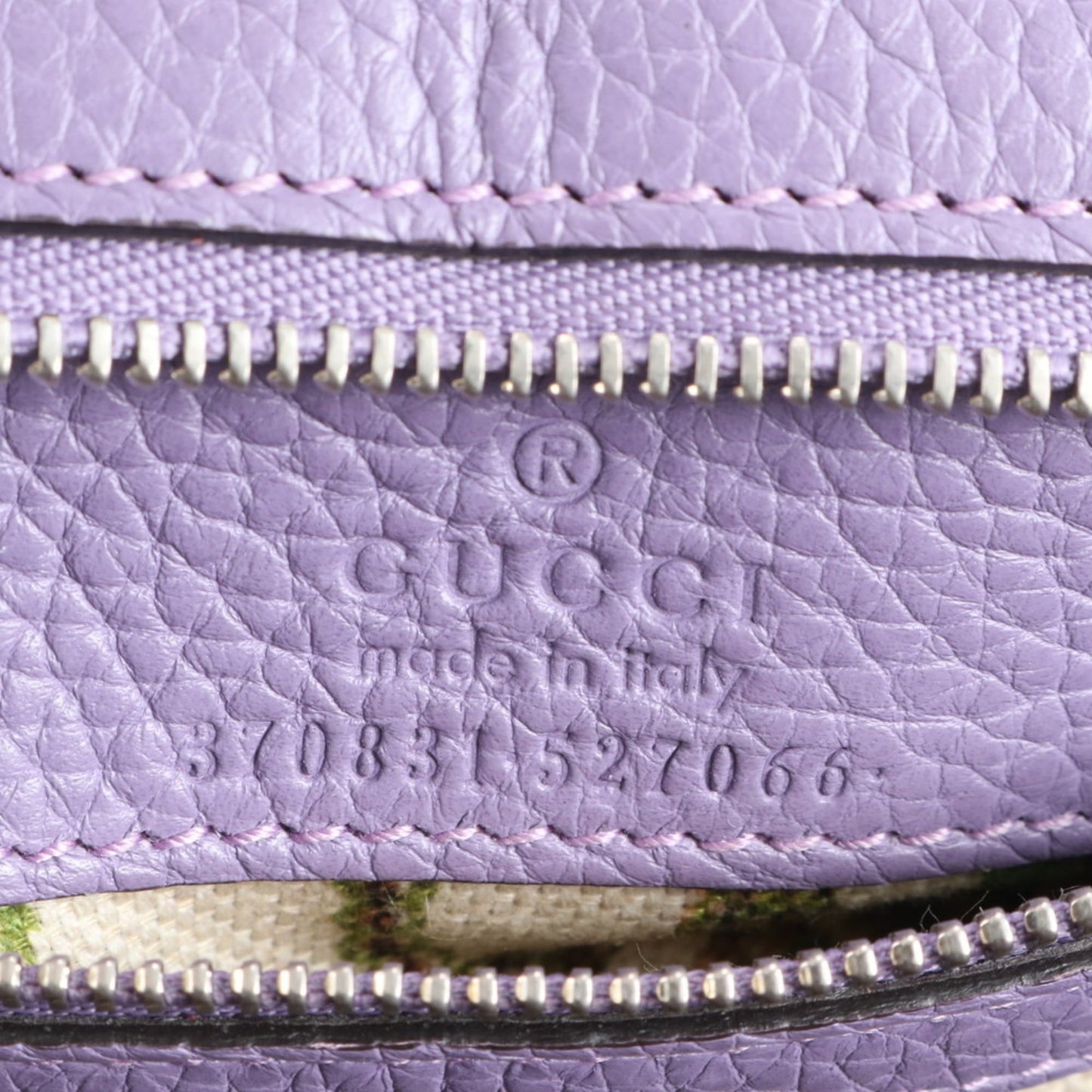 Gucci Purple Leather Handbag ( )