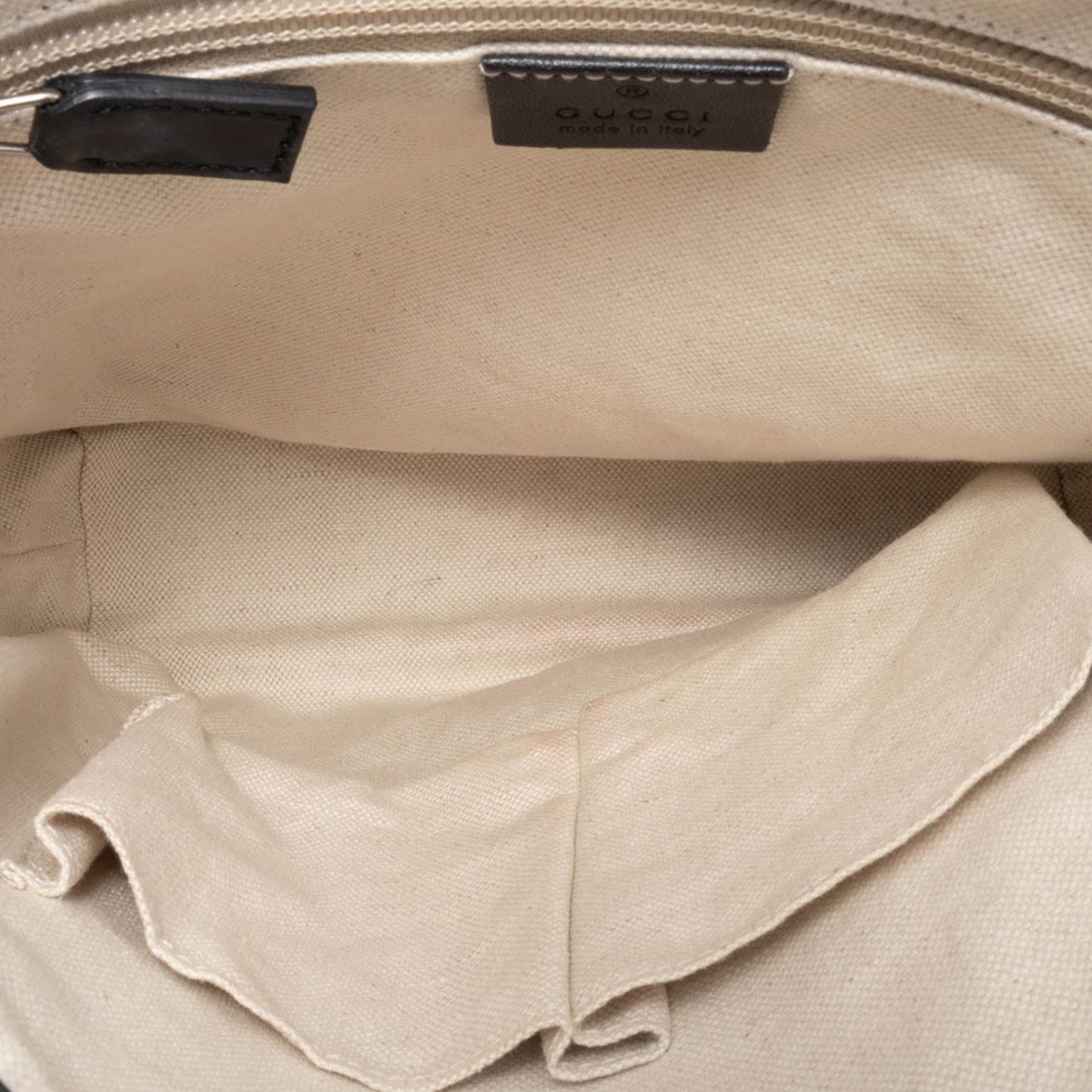 Gucci Beige Black Pvc Leather Shoulder Bag ( )
