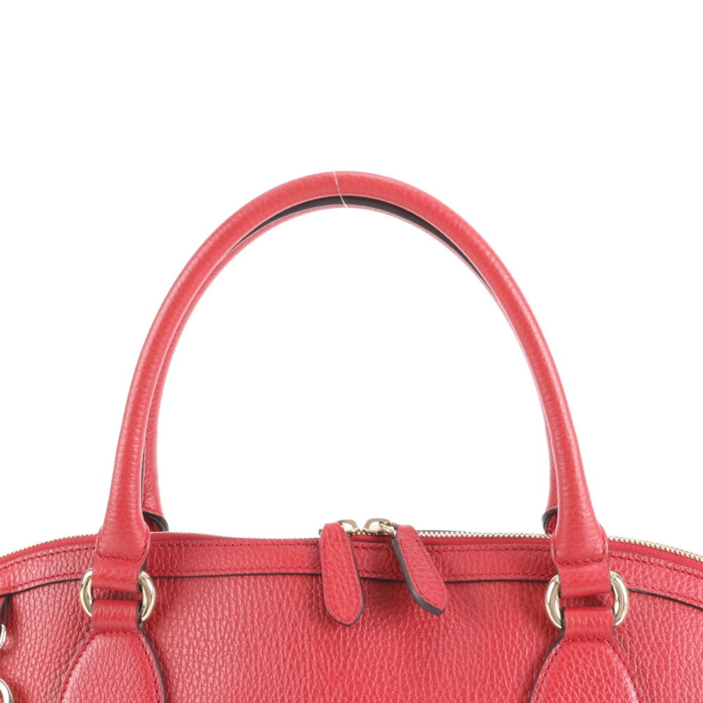 Gucci Red Color Leather Shoulder Bag ( )